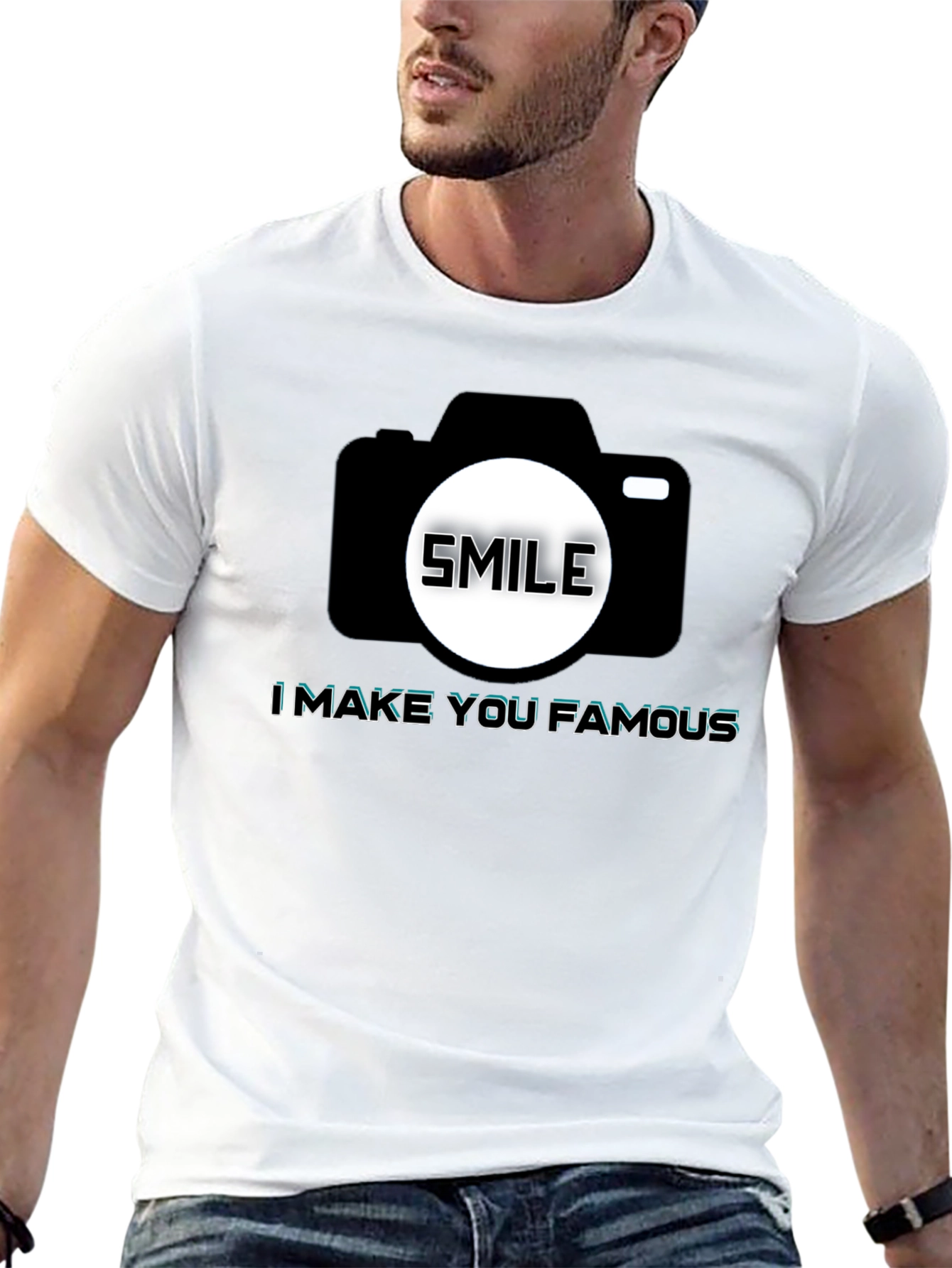 Smile Camera T-Shirt - Make You Famous