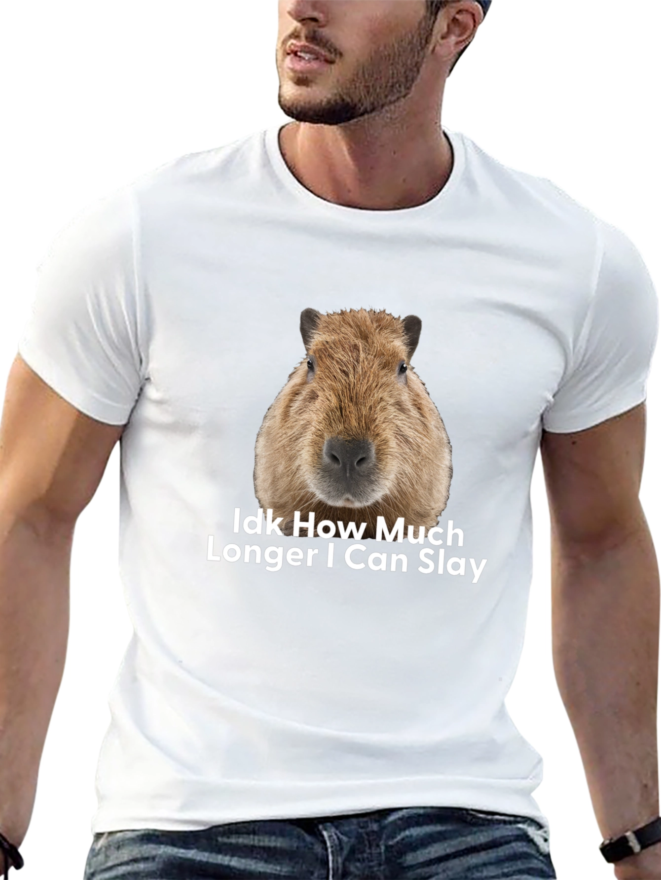 Capybara Idk How Much Longer I Can Slay T-Shirt