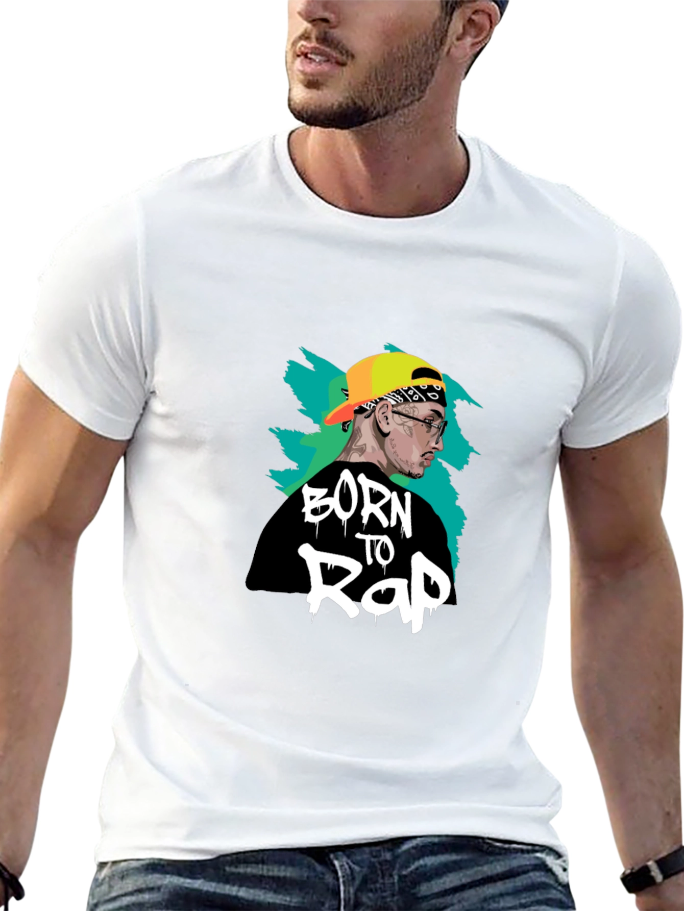 Born To Rap T-Shirt - Black