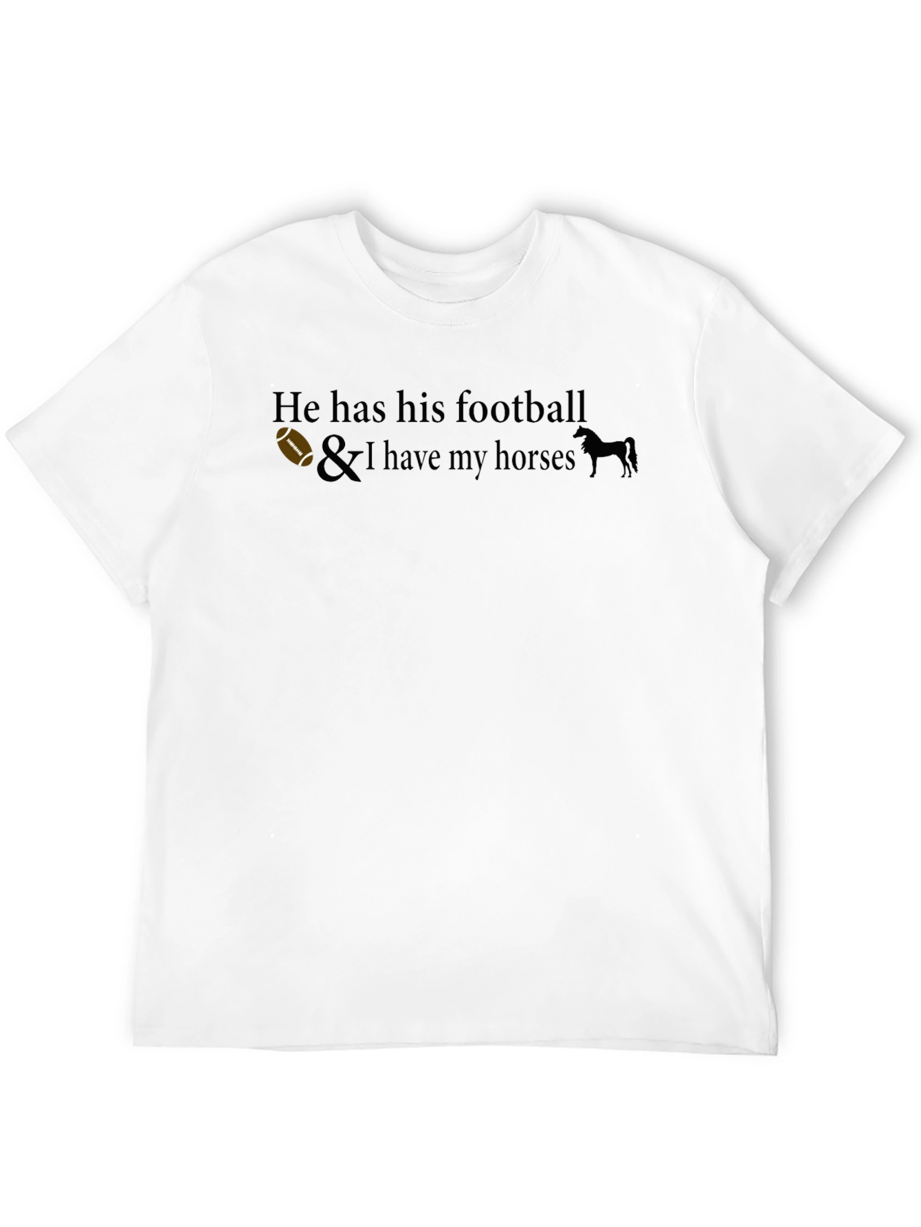 Football & Horses Graphic Tee