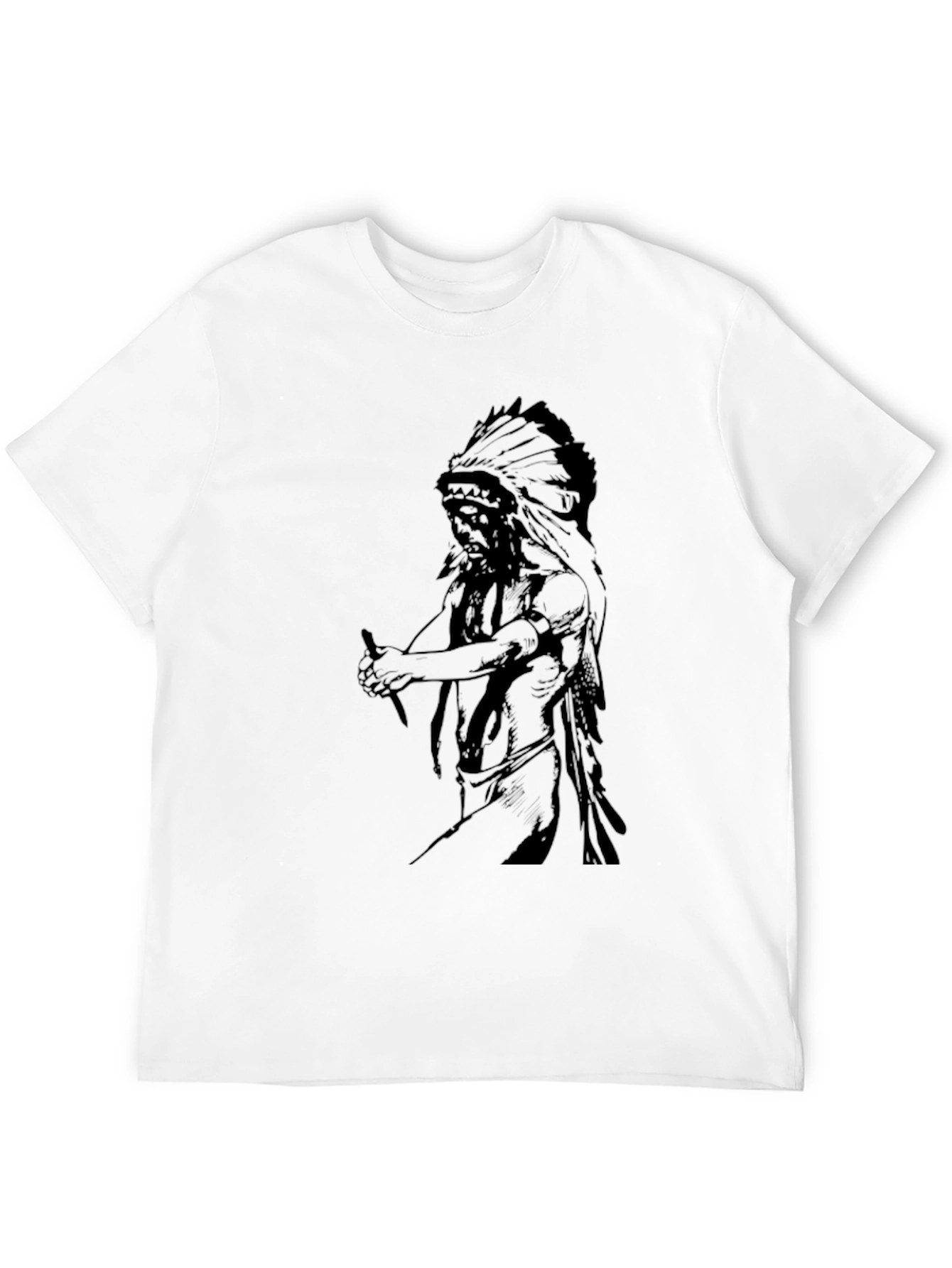 Graphic Tee - Native American Chief Design