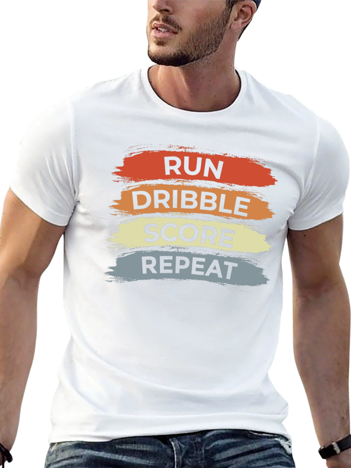 Run Dribble Score Repeat T-Shirt