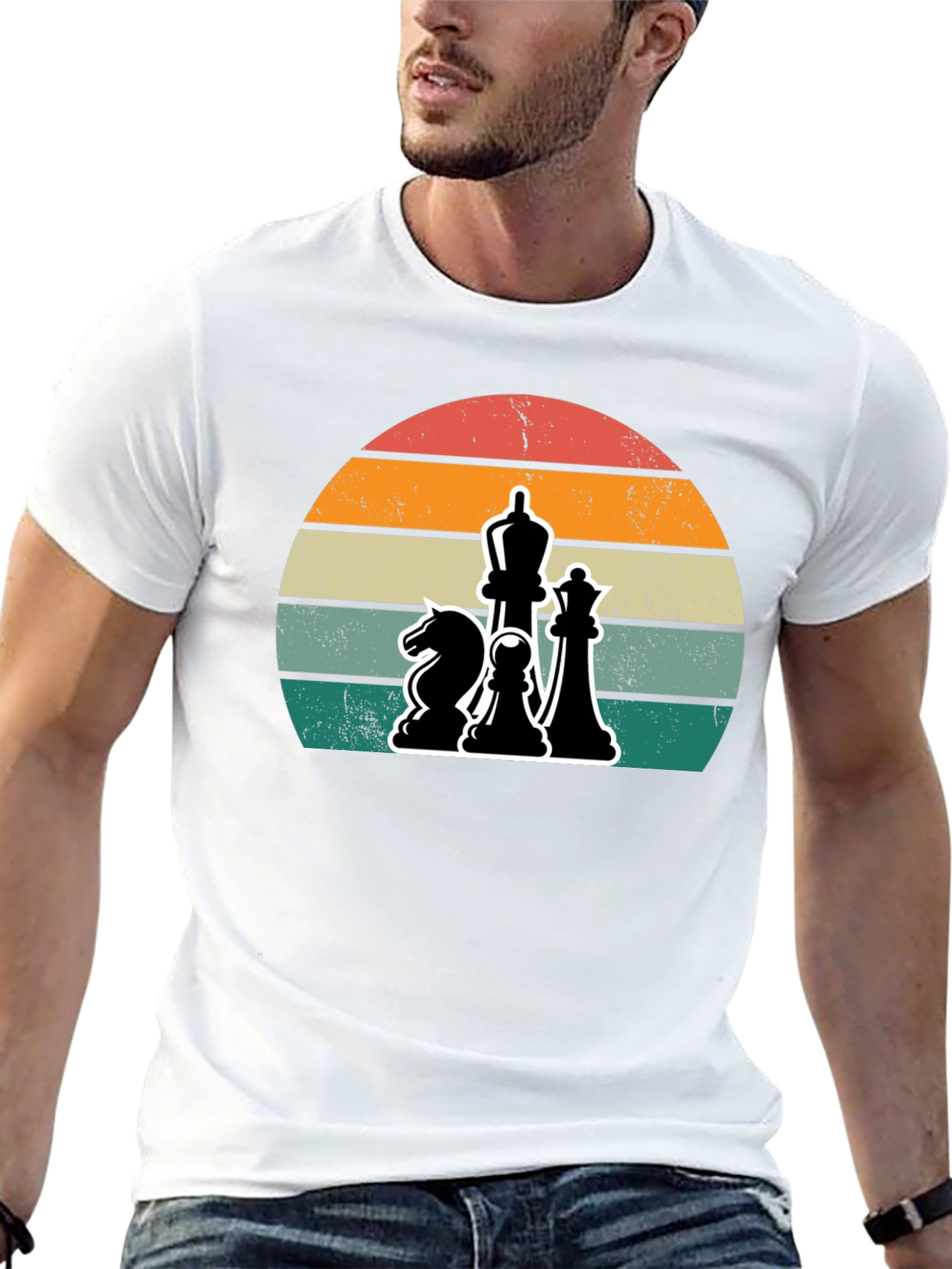 Chess Sunset Graphic Tee - Stylish Comfort