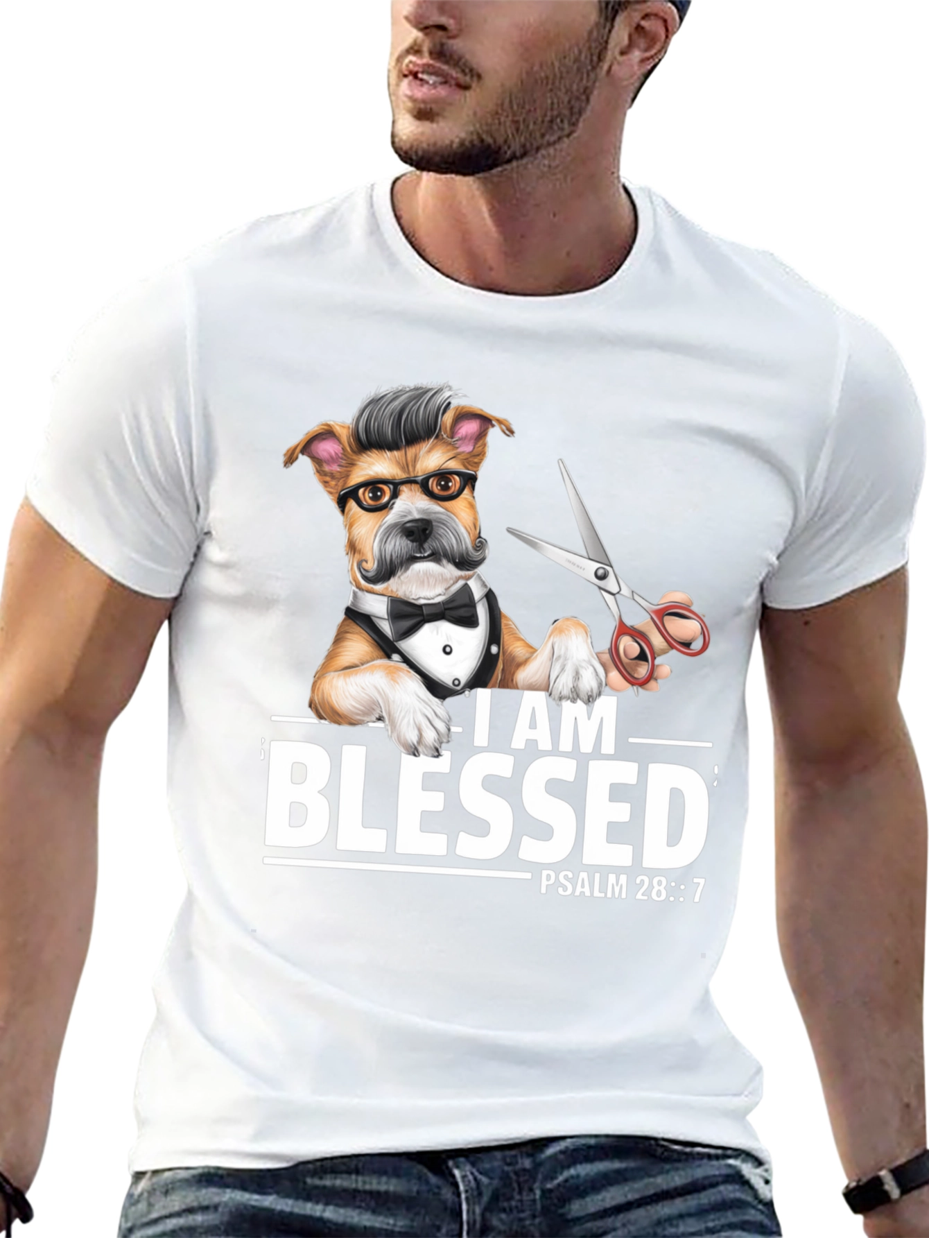 Blessed Barber Dog T-Shirt