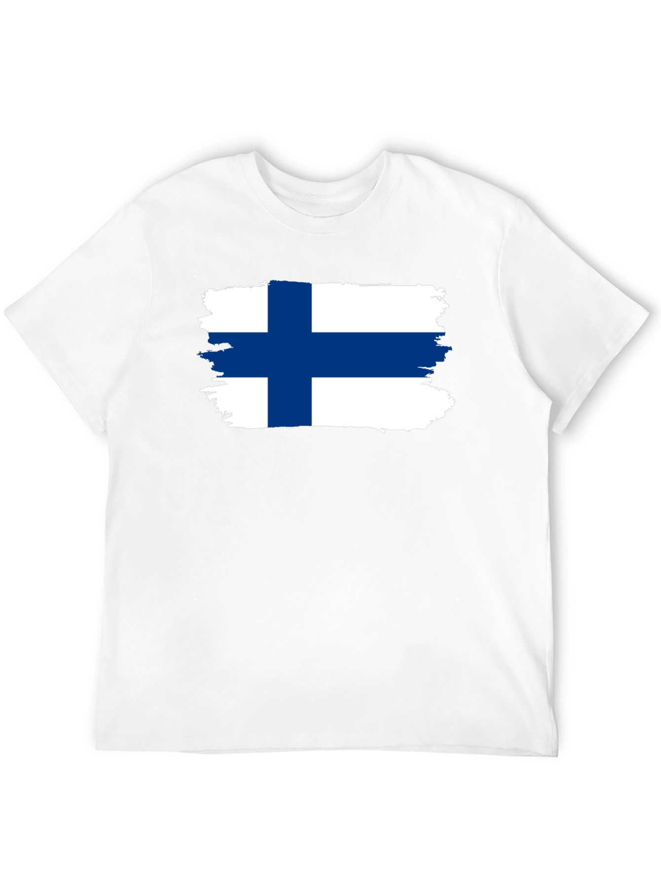 Finland Flag T-Shirt - Distressed Graphic Tee