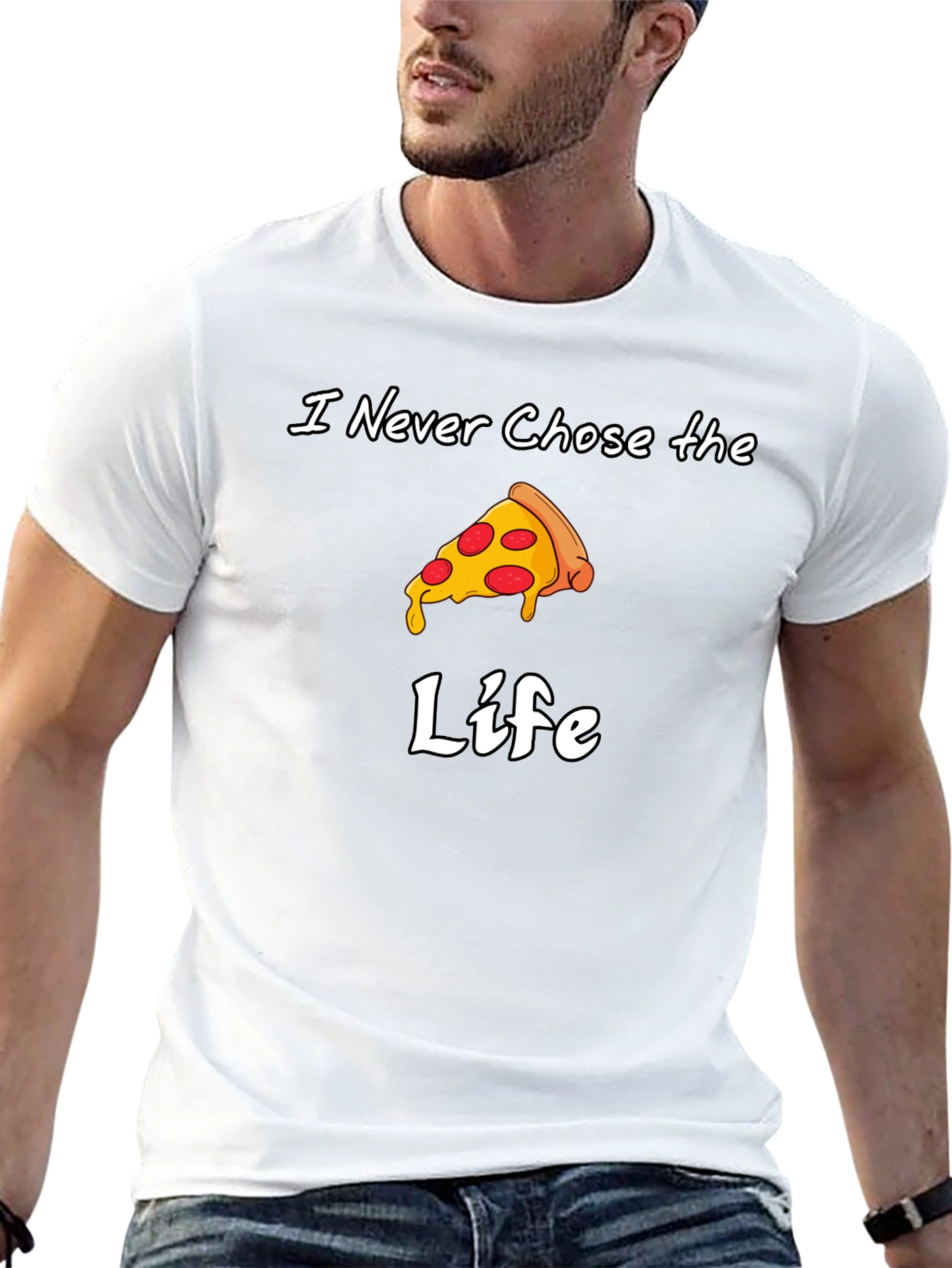 I Never Chose the Pizza Life Graphic Tee