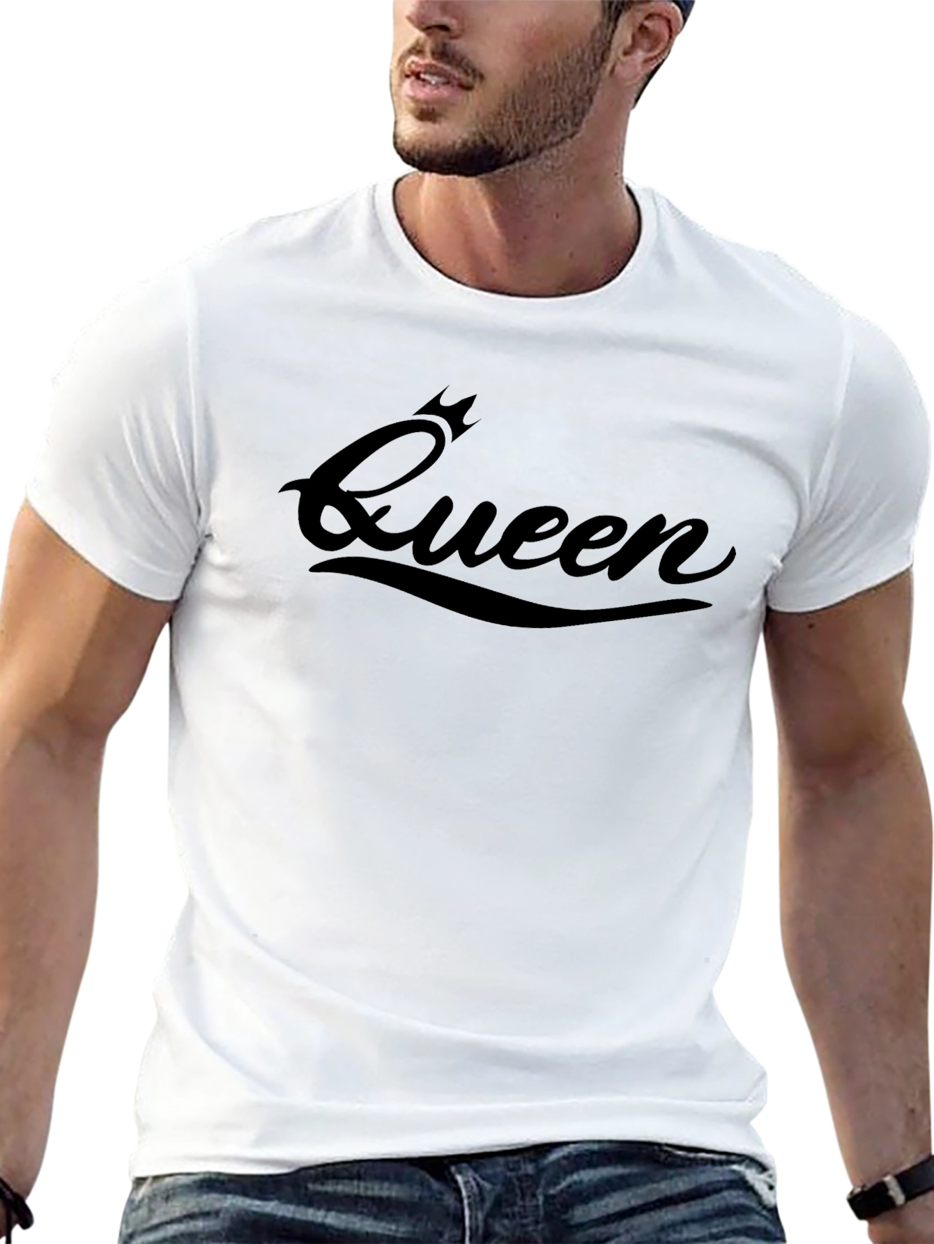 Queen Graphic Tee - Black Casual T-Shirt