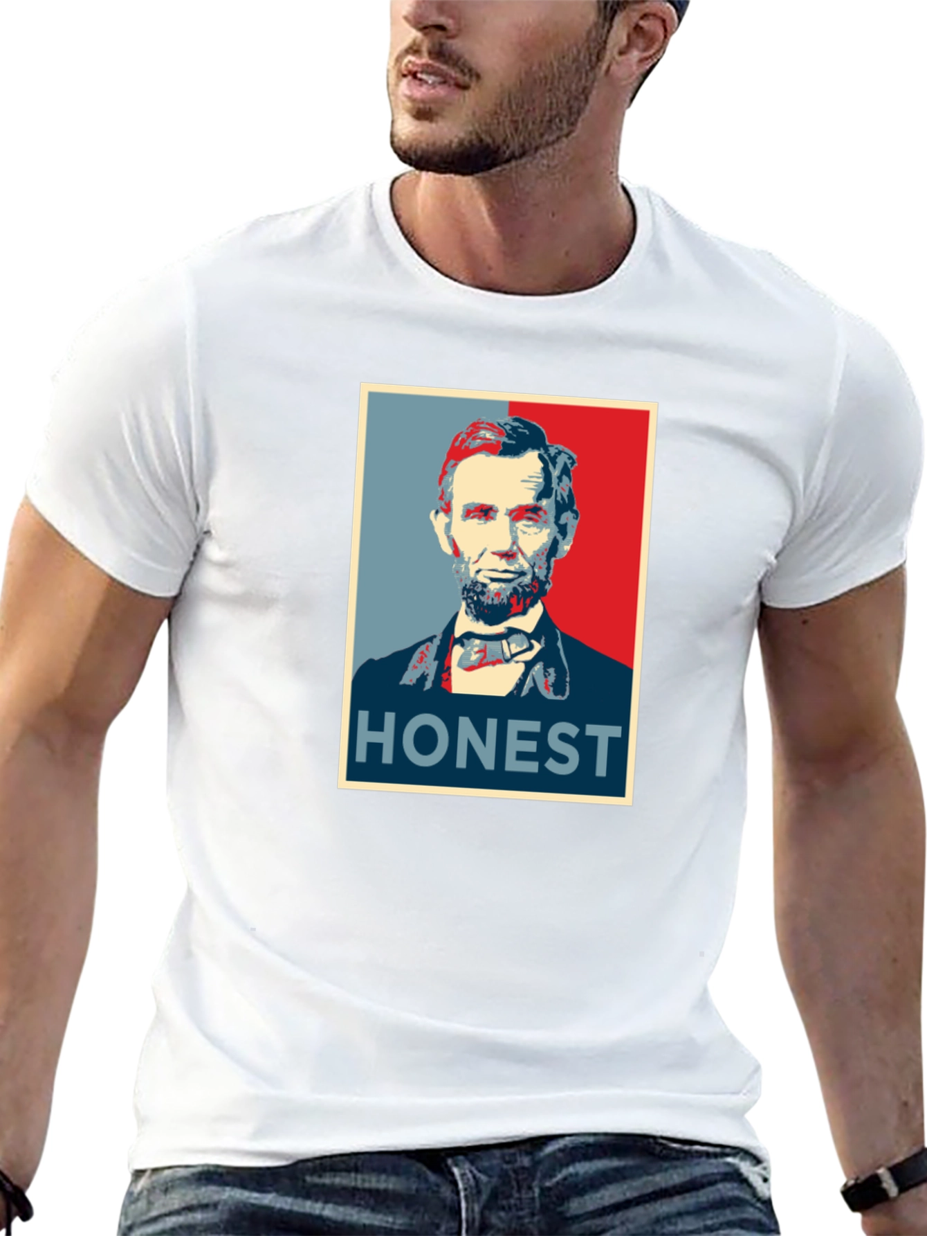 Honest Abe Graphic Tee - Classic Presidential T-Shirt