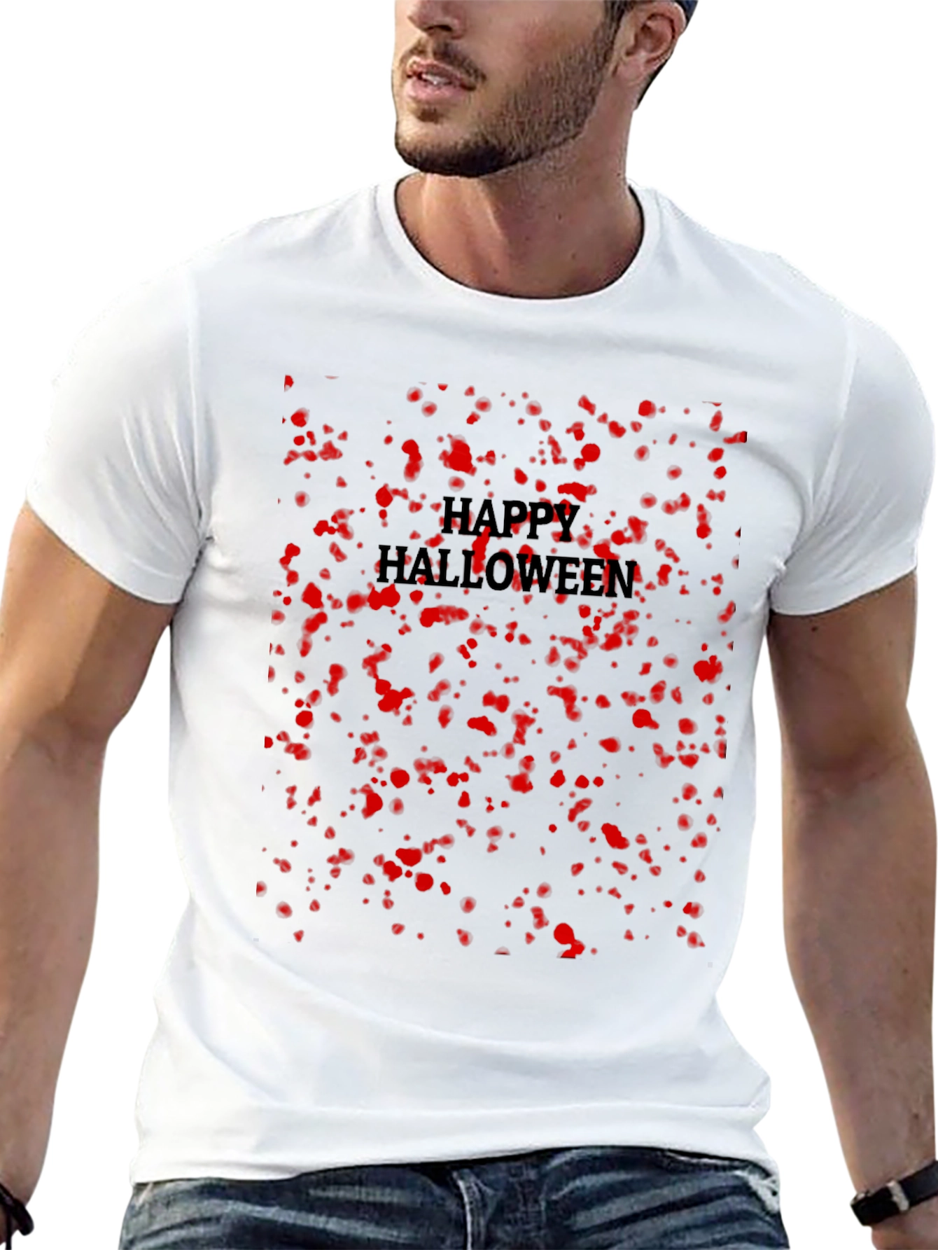 Happy Halloween Blood Splatter T-Shirt