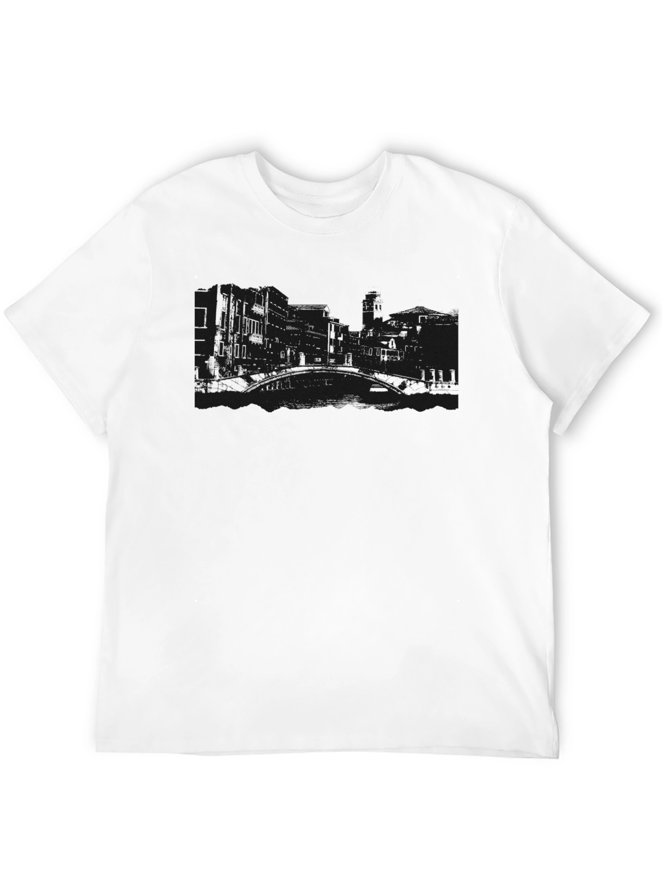 Mens Black Graphic T-Shirt