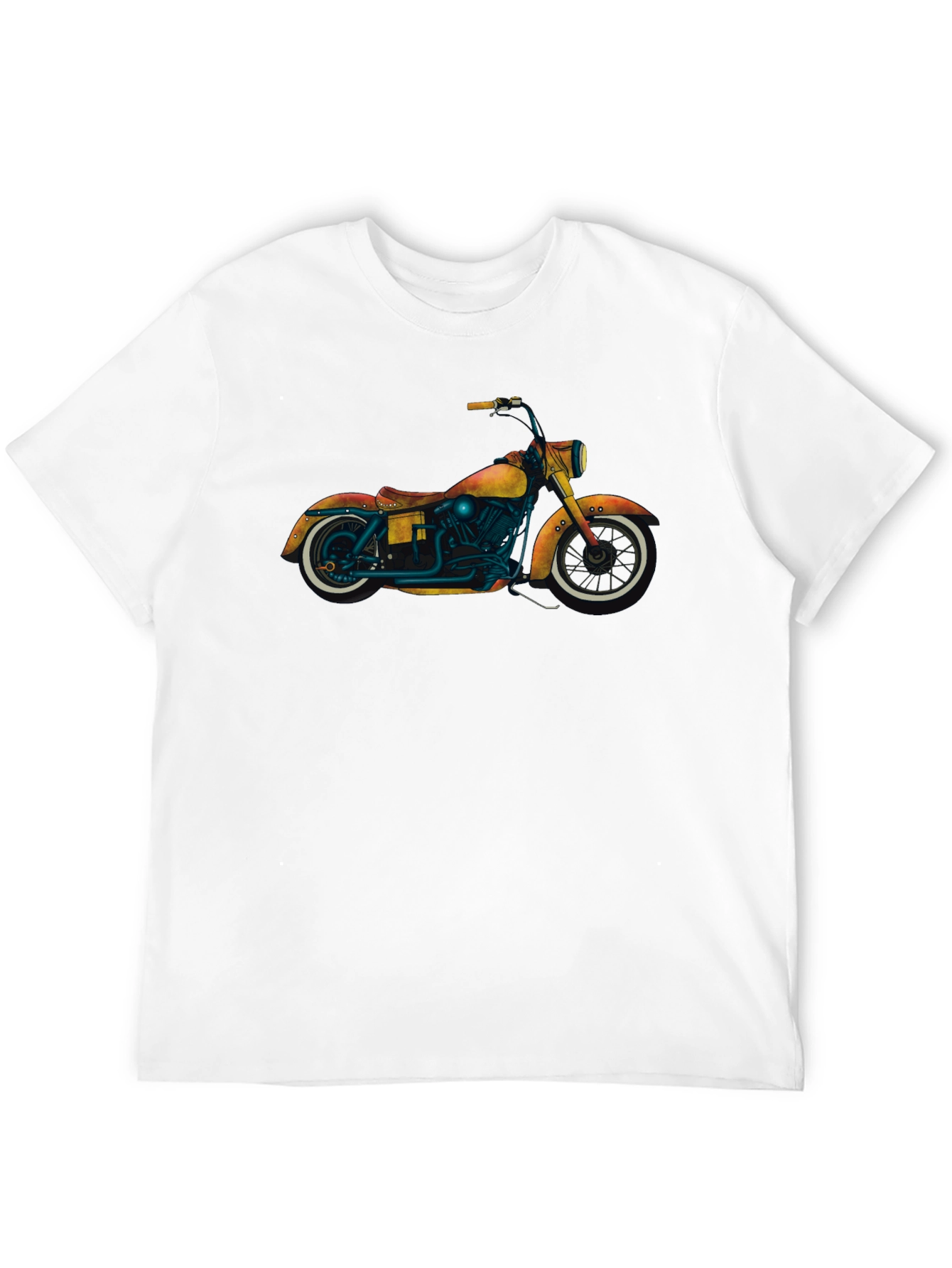 Motorcycle Graphic Black T-Shirt