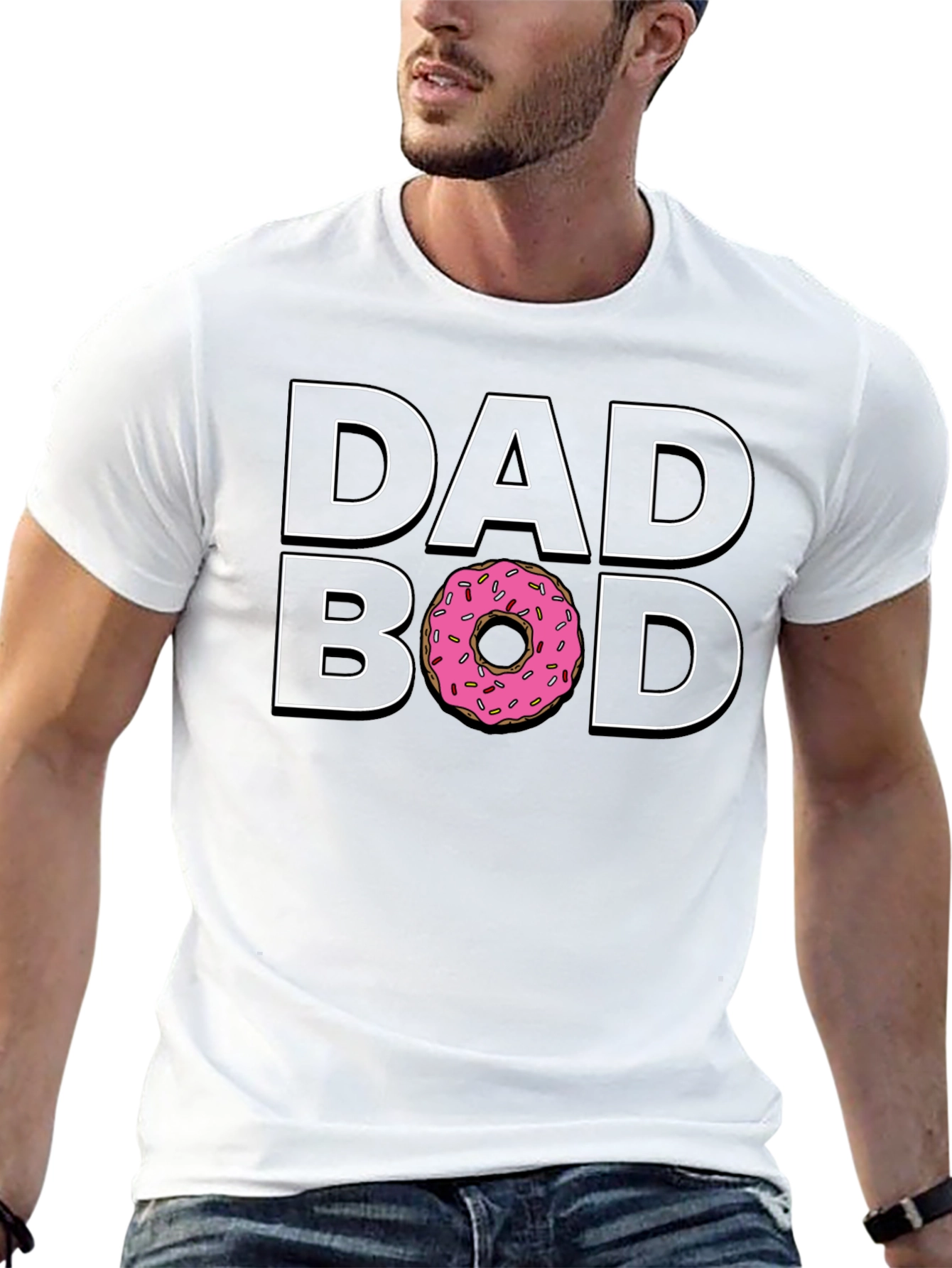 Dad Bod Donut T-Shirt - Funny Dad Shirt