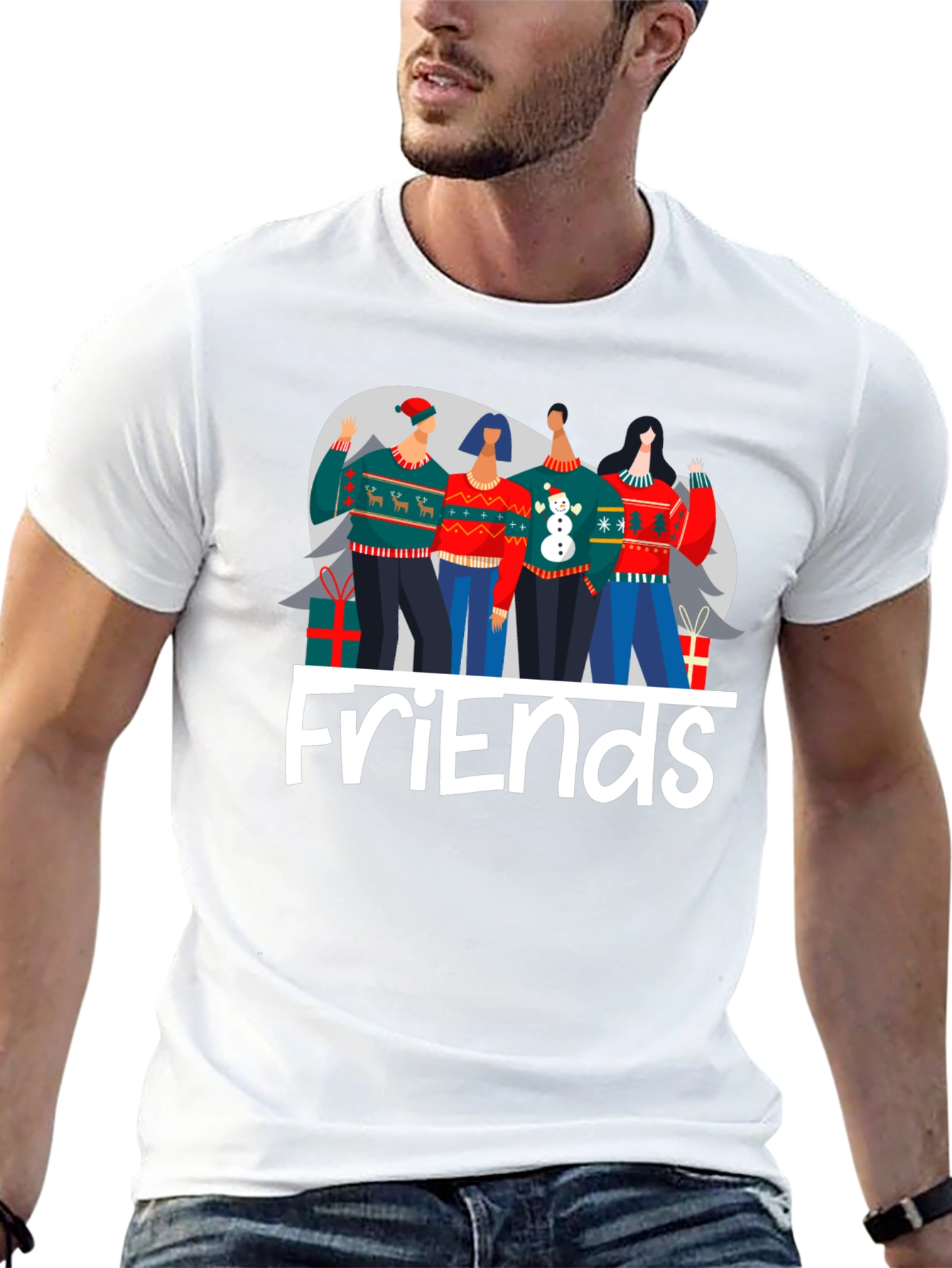 Friends Christmas Sweater T-Shirt