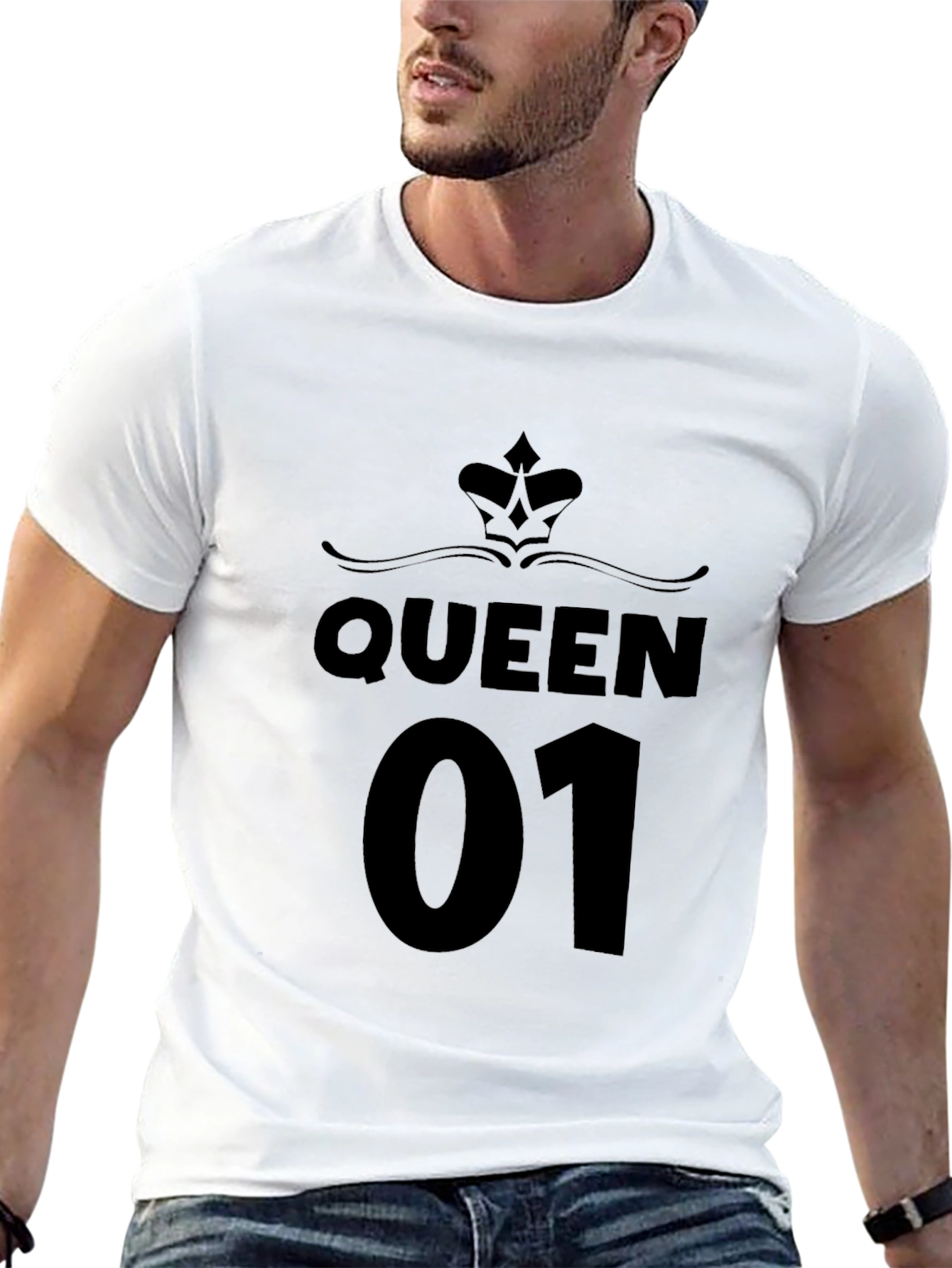 Queen 01 Graphic Black T-Shirt