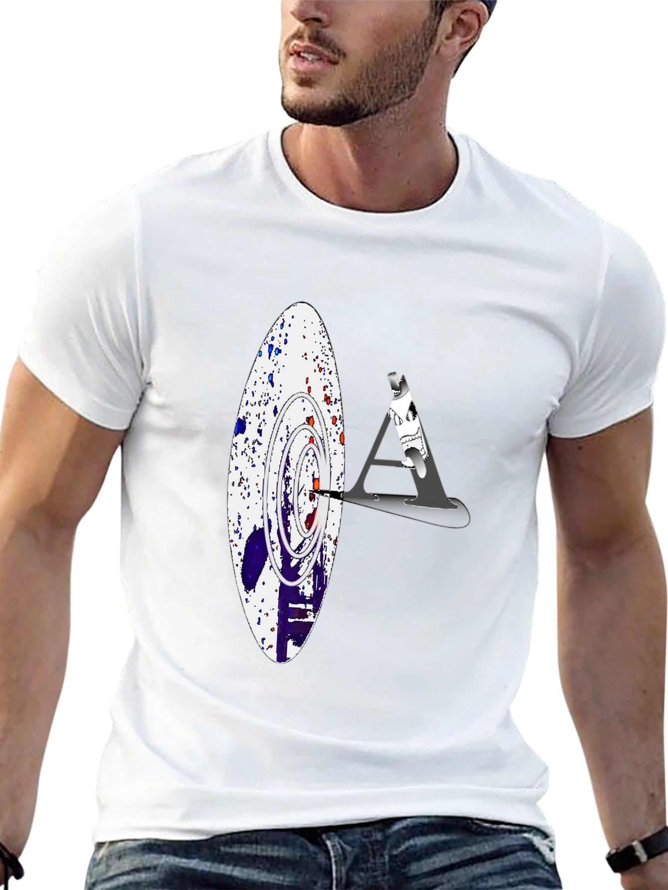 Abstract Target Graphic Tee