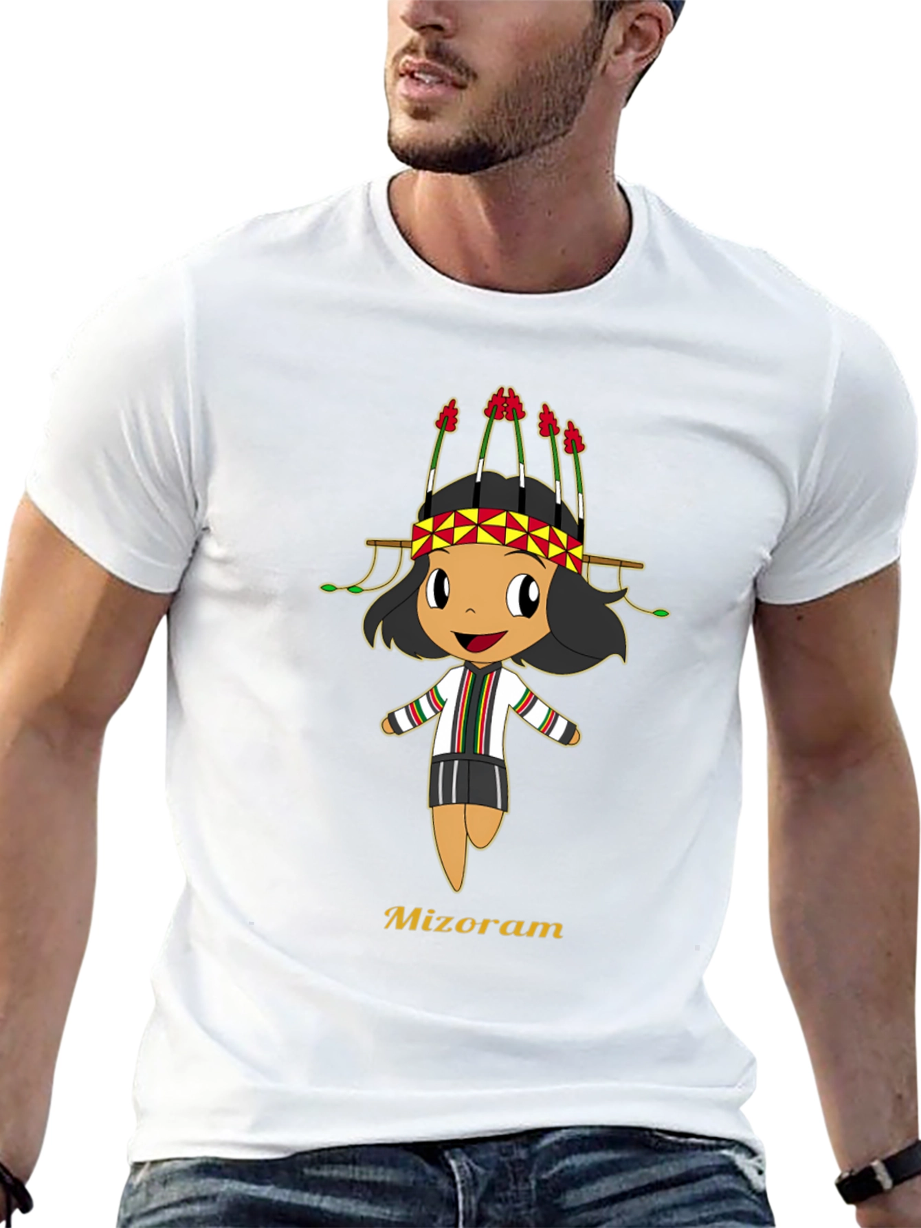 Mizoram Cartoon T-Shirt - Soft Cotton Tee