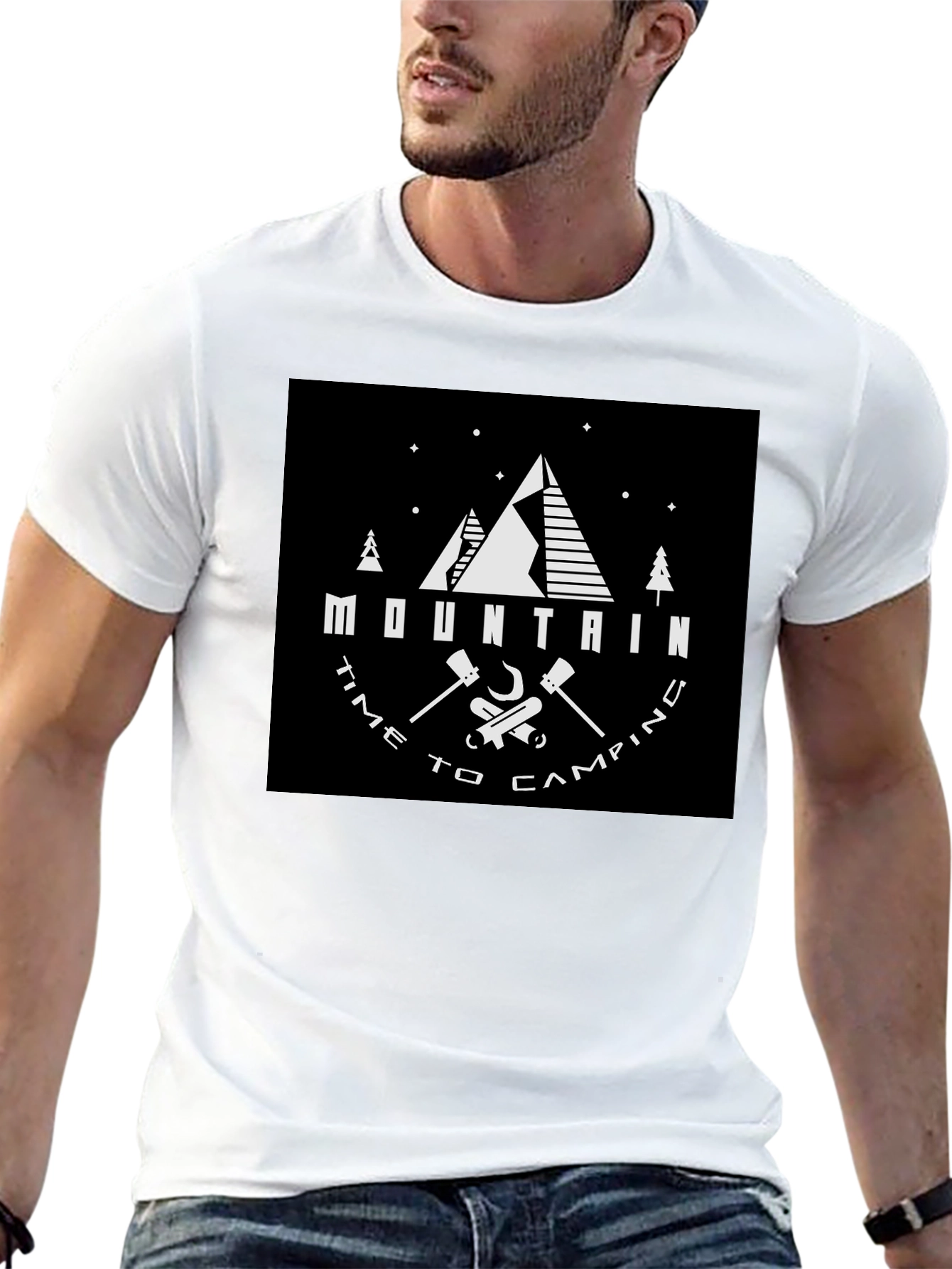 Mountain Time to Camping Graphic Tee
