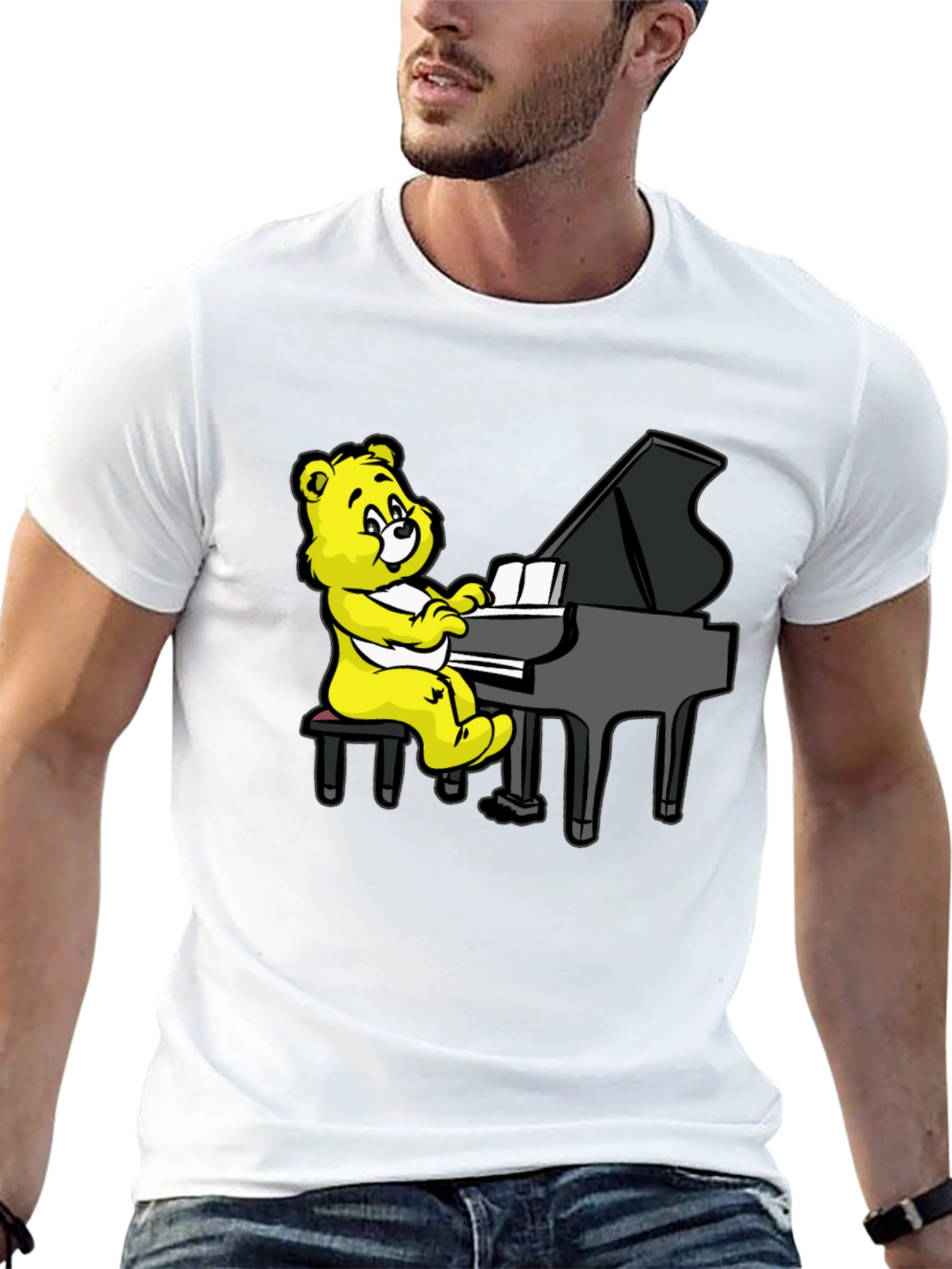 Musical Bear Black T-Shirt