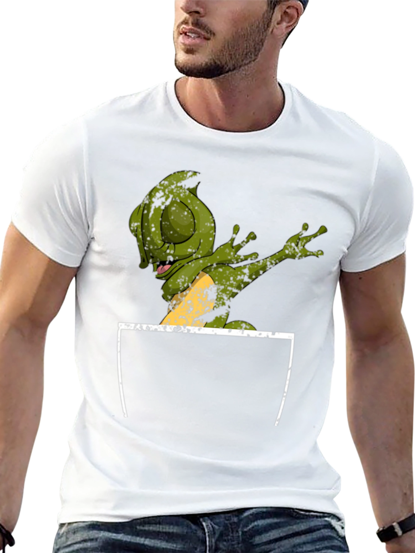 Dabbing Green Lizard T-Shirt