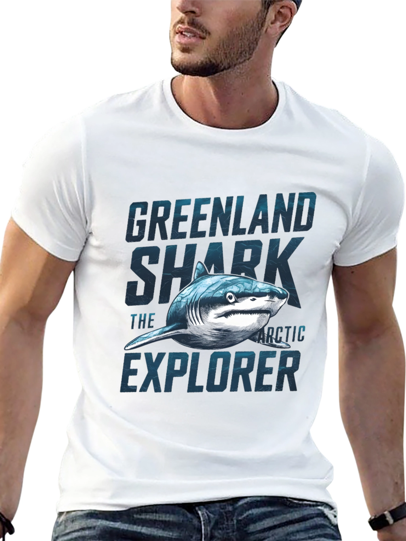 Greenland Shark T-Shirt - Arctic Explorer Graphic Tee