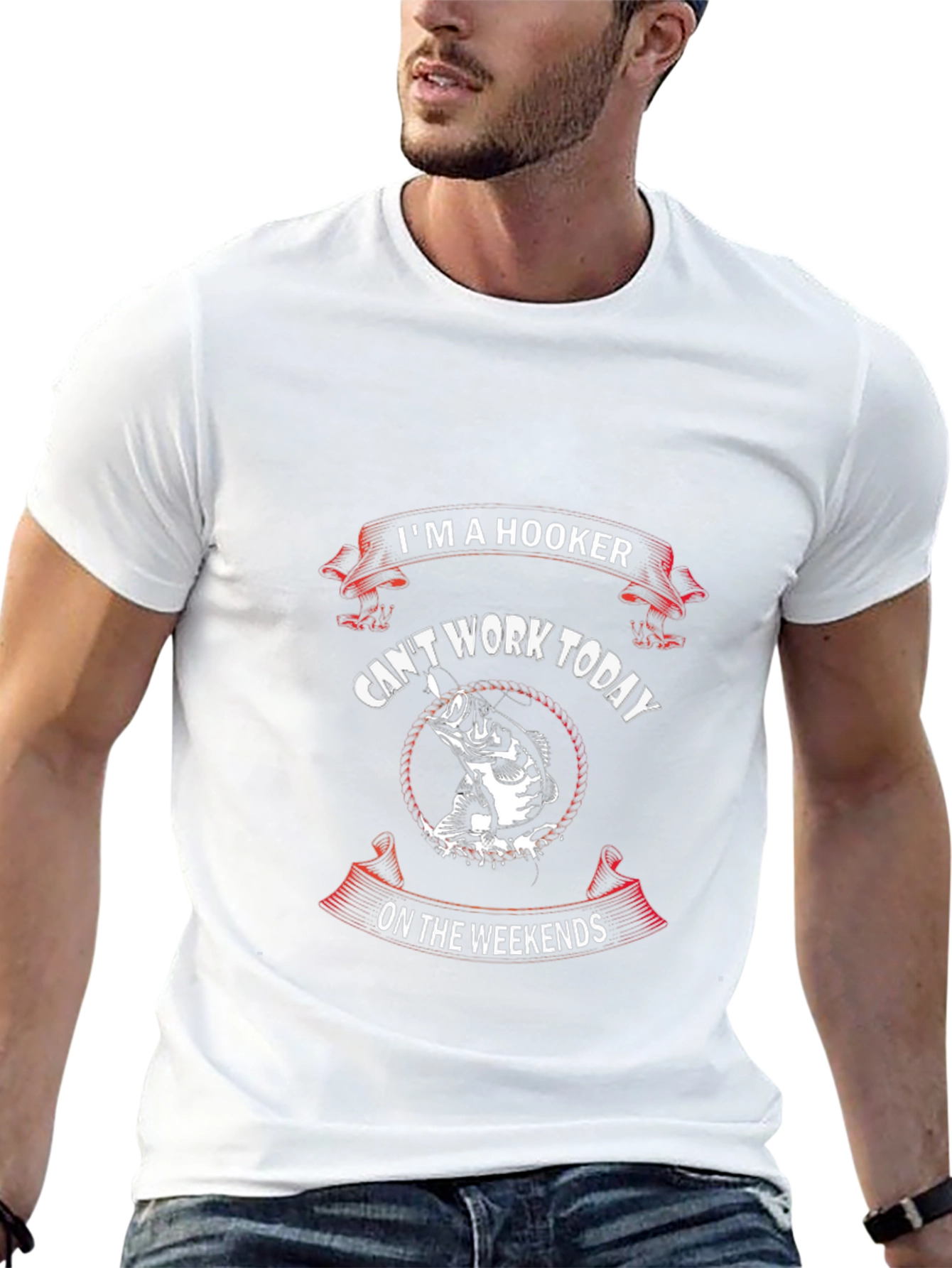 Im A Hooker Fishing T-Shirt Funny Fisherman Gift