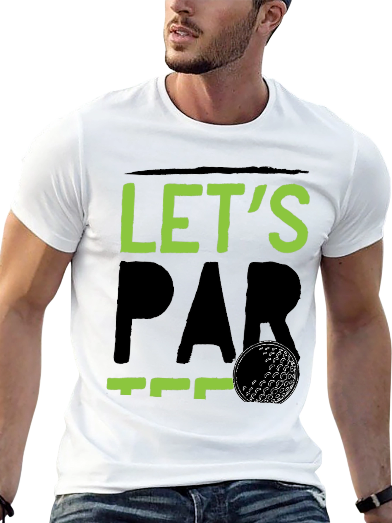 Lets Par Tee Golf T-Shirt - Black