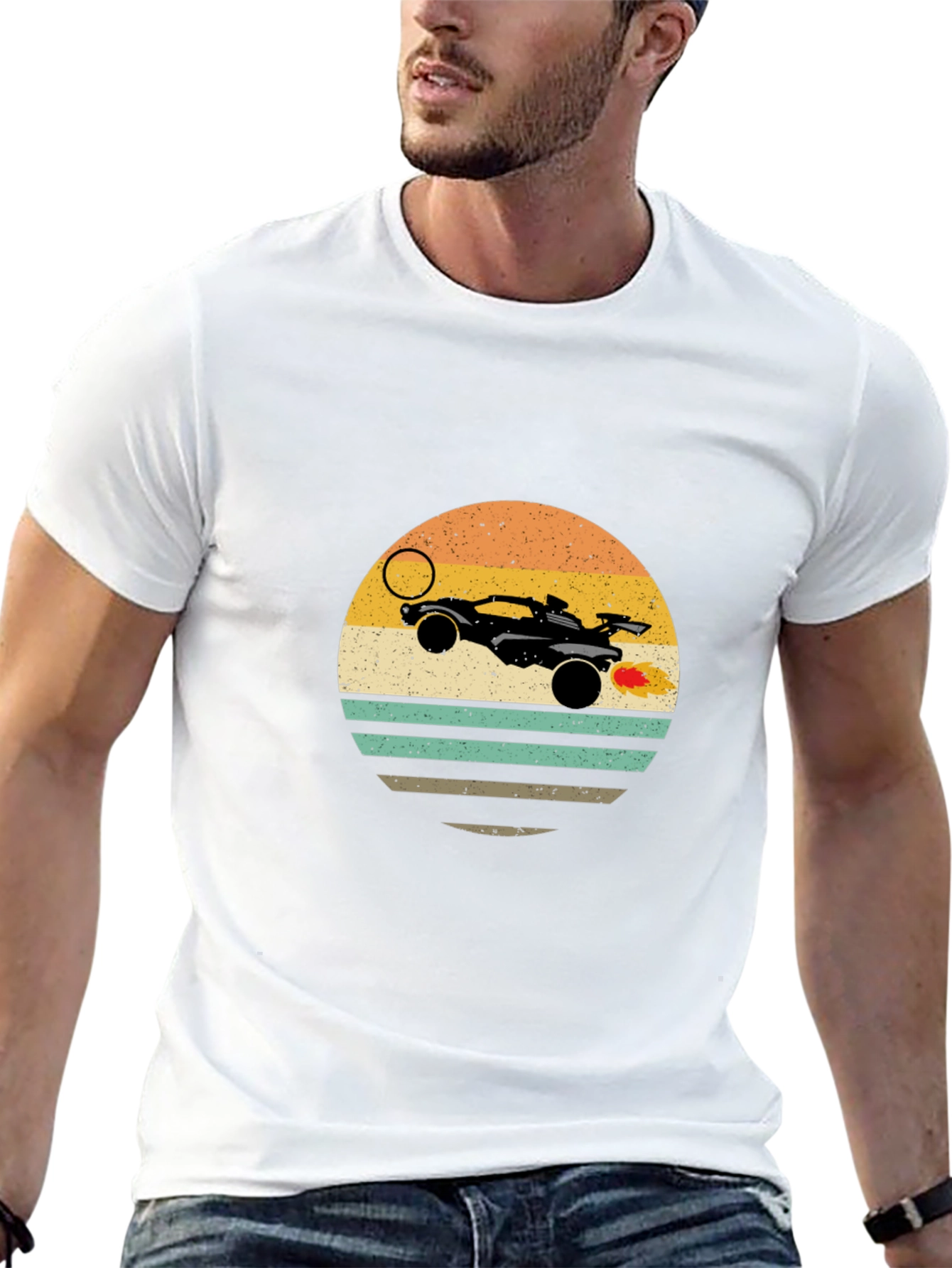 Retro Rocket League Car T-Shirt