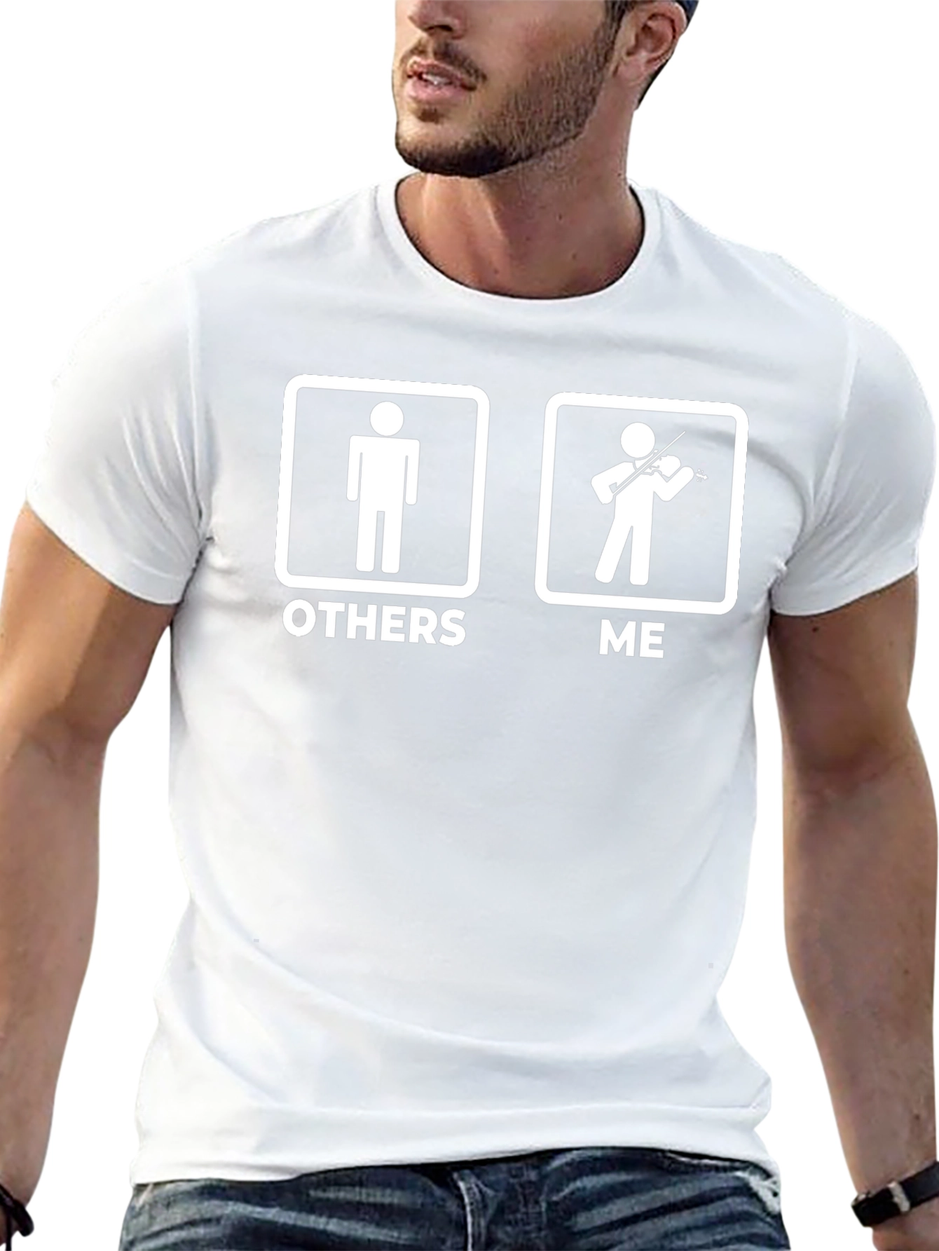 Funny Violinist T-Shirt: Others vs. Me