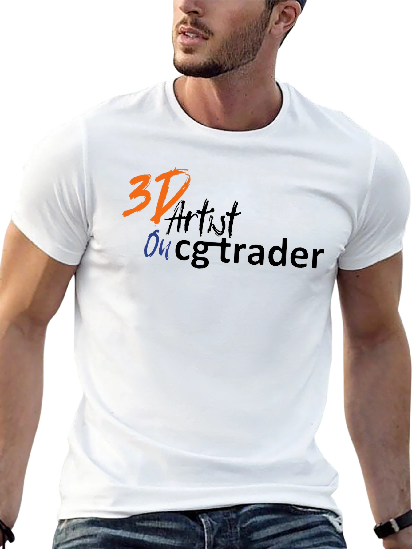 3D Artist on CGTrader Black T-Shirt