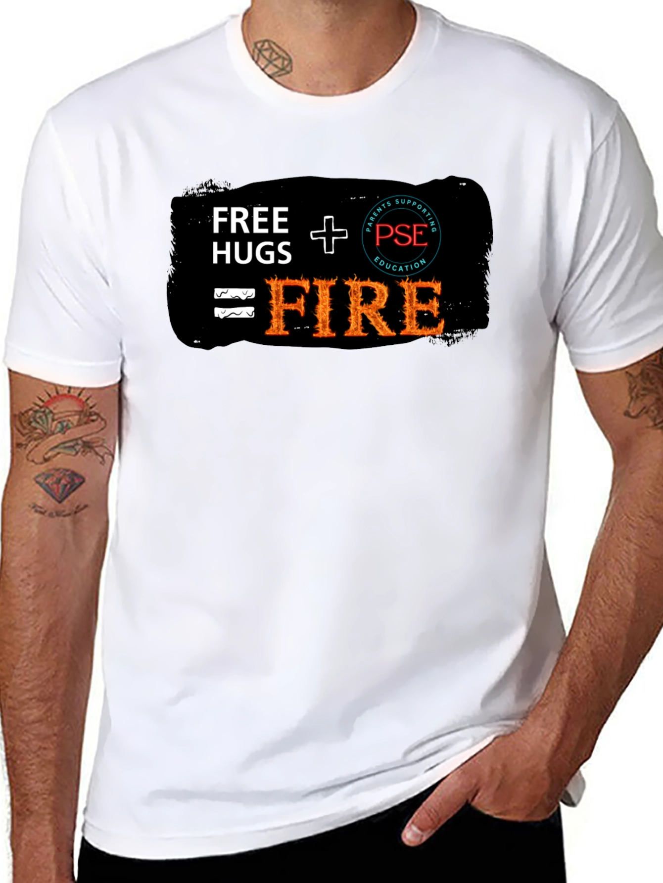 Free Hugs + PSE = FIRE T-Shirt