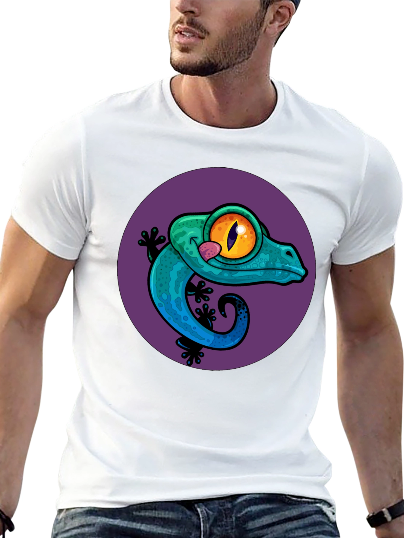 Gecko Graphic Tee - Cool Lizard Design T-Shirt