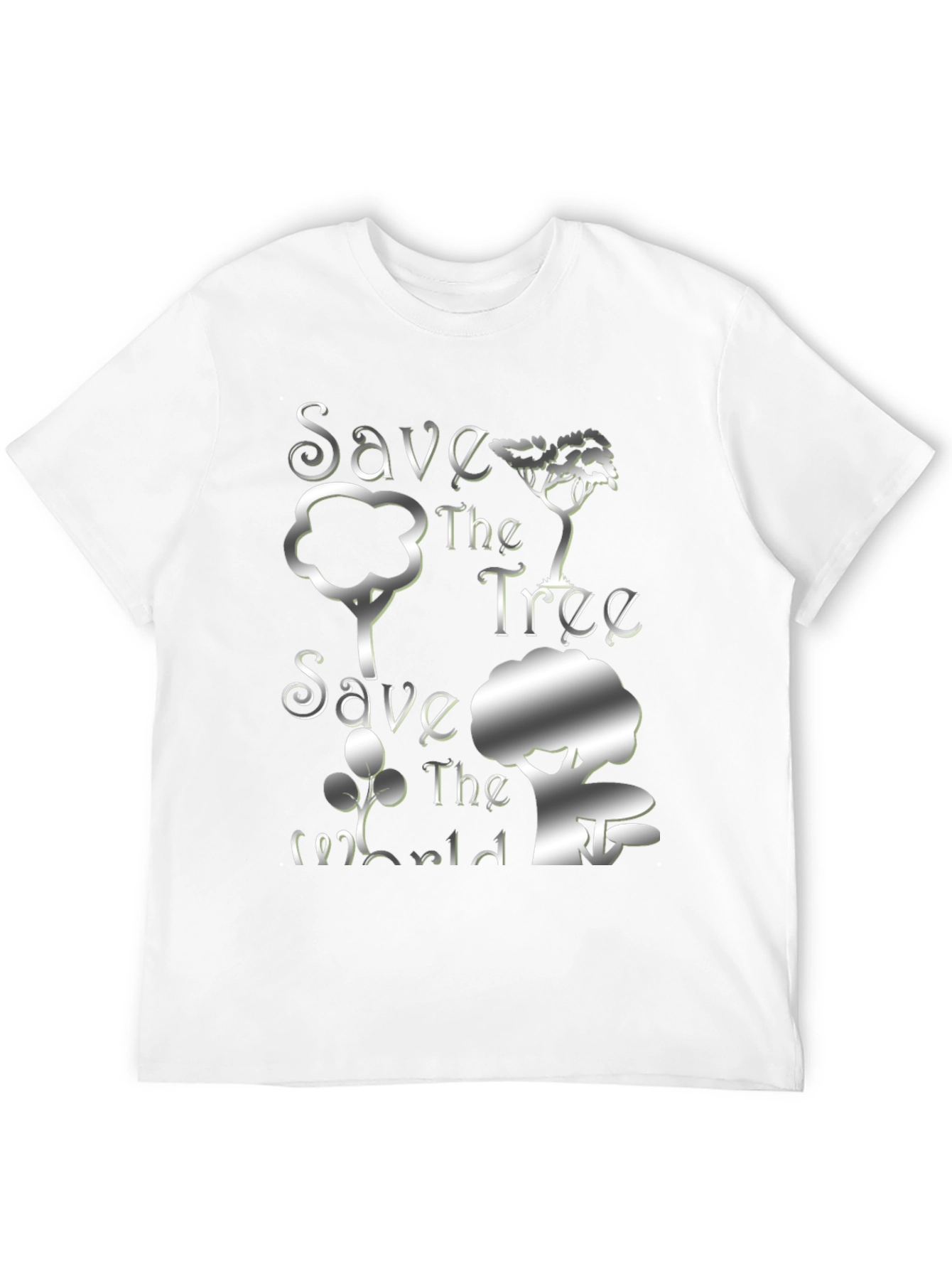 Eco-Friendly Save the Tree Black T-Shirt