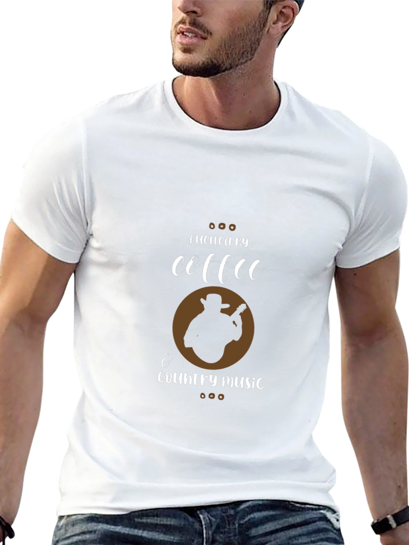 Fueled by Coffee & Country Music Graphic Tee