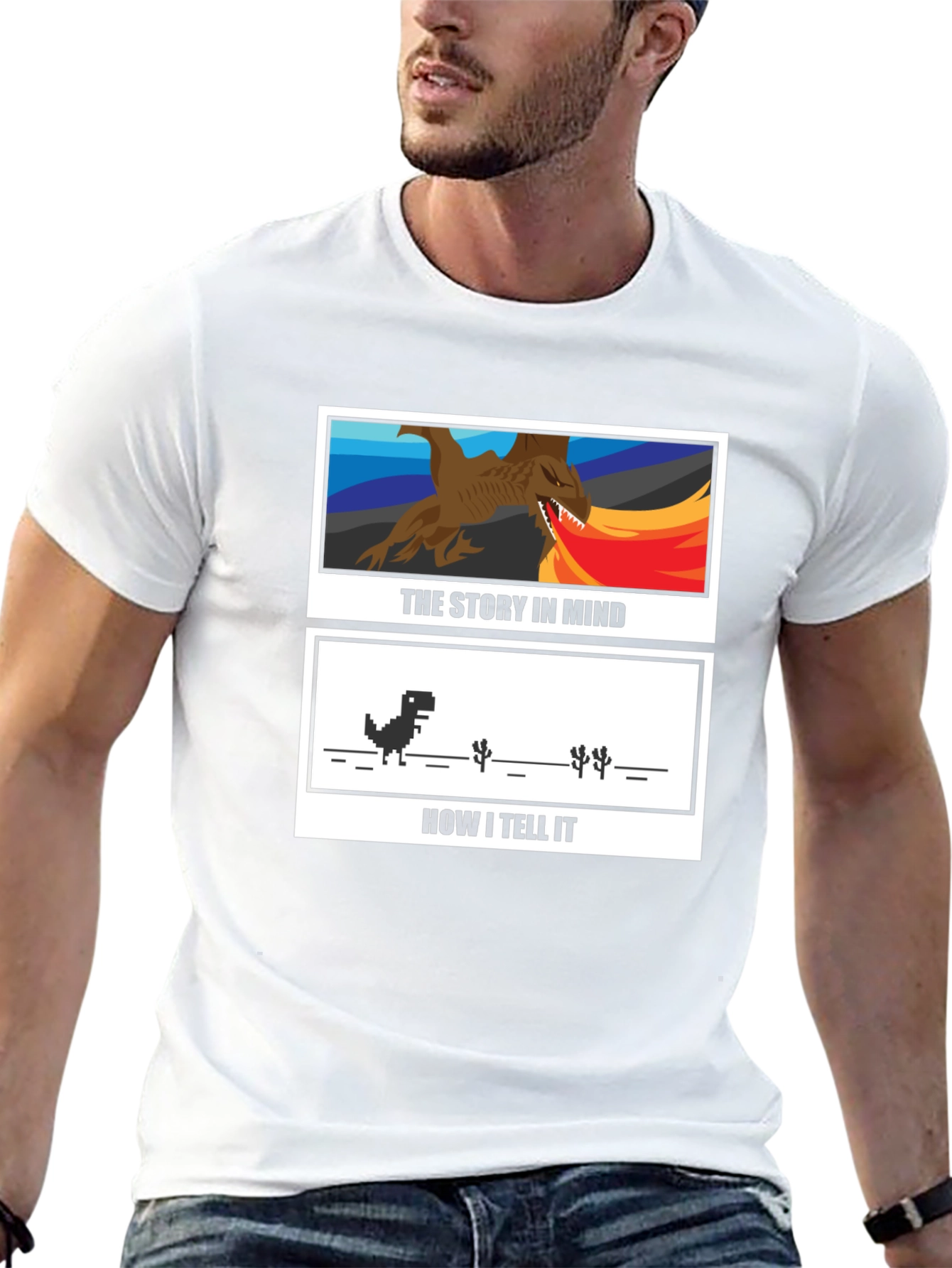 Story in Mind Graphic Black T-Shirt