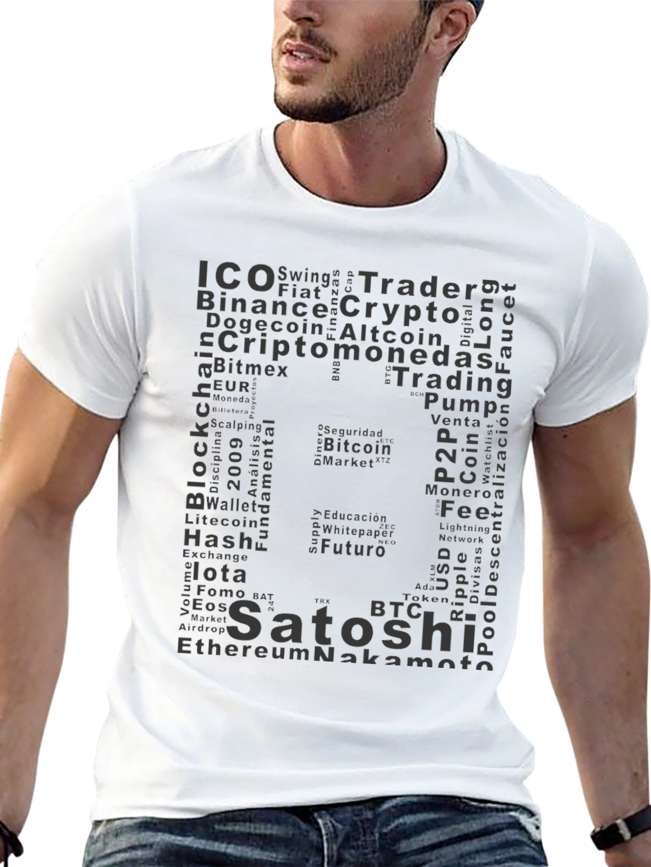 Crypto T-Shirt - Bitcoin Ethereum Satoshi