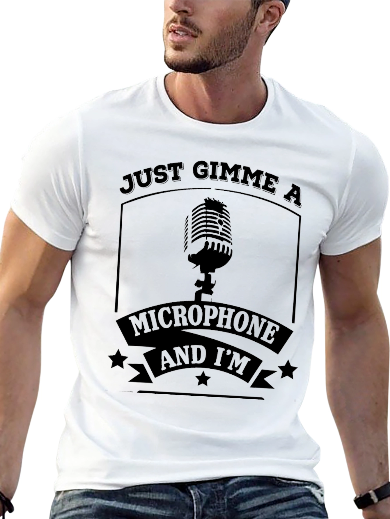 Just Gimme a Microphone T-Shirt