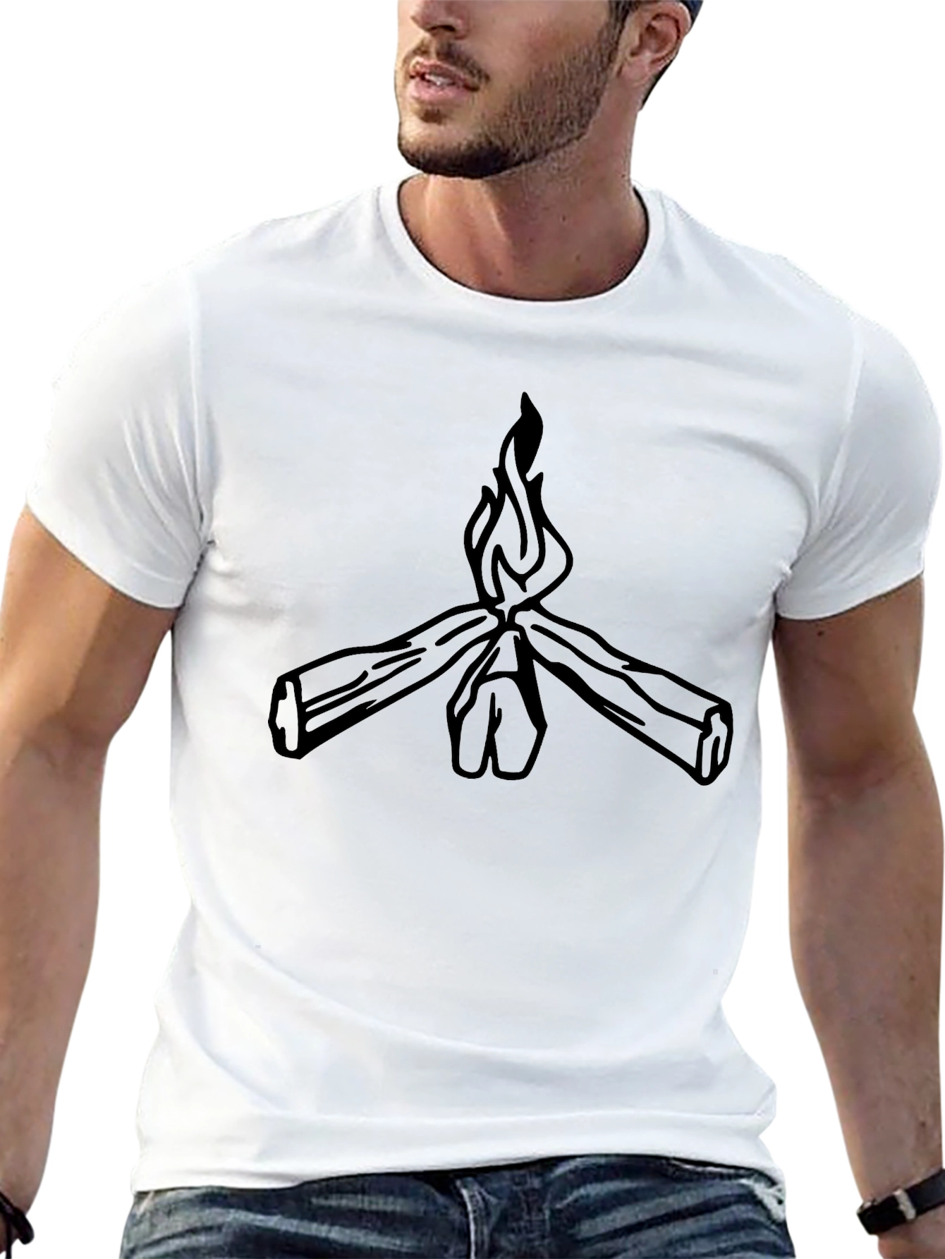 Bonfire Graphic Tee - Classic Black
