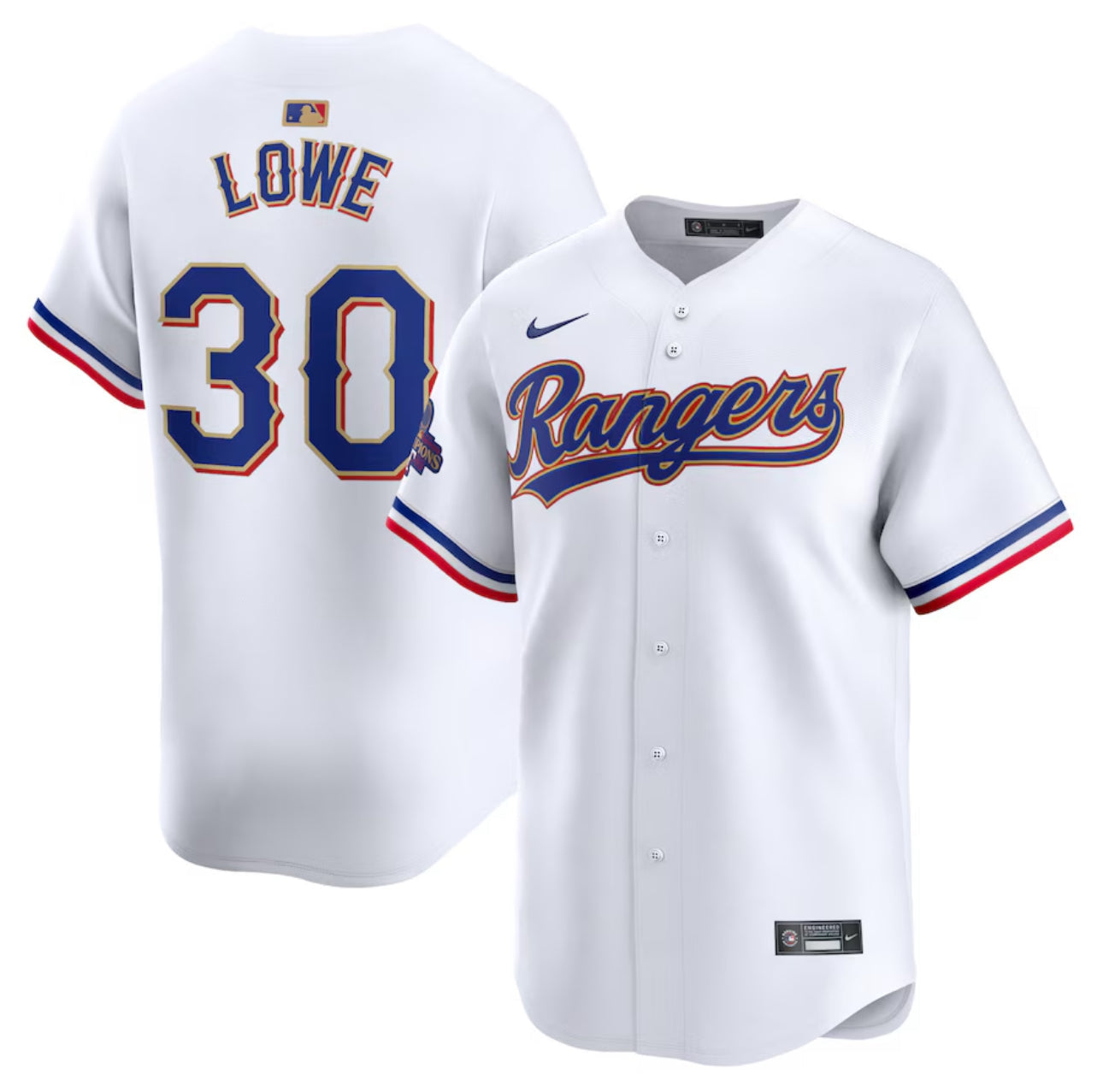 Nathaniel Lowe Texas Rangers Gold Edition Jerseys