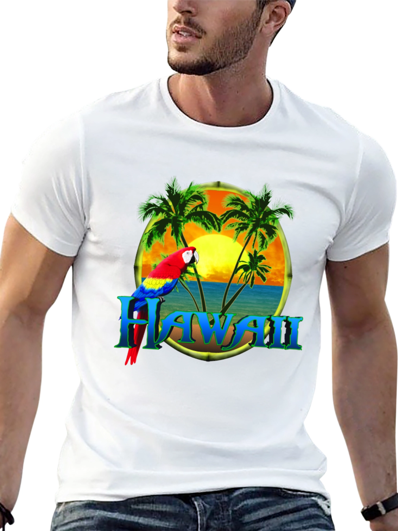 Hawaii Parrot Paradise Graphic Tee