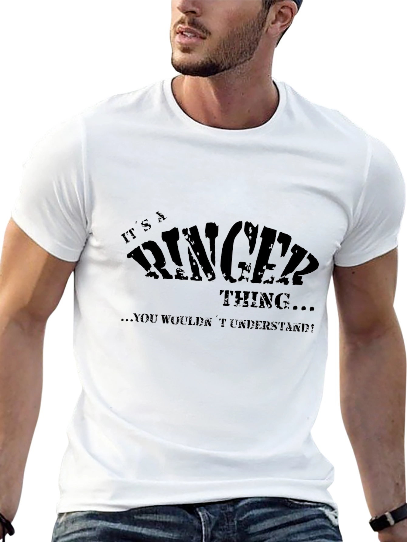 Its a Ringer Thing Mens Black T-Shirt