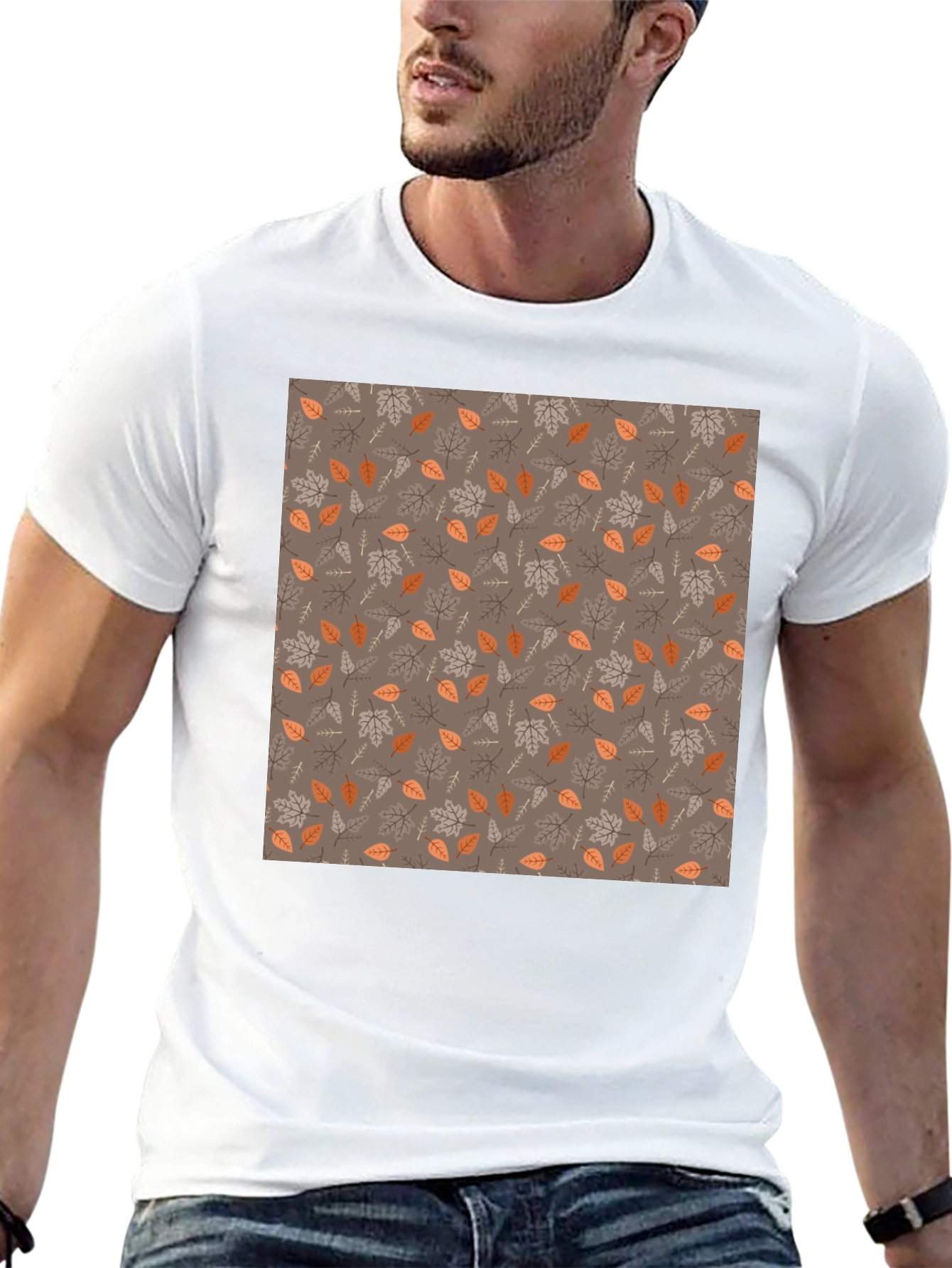 Autumn Leaf Print T-Shirt