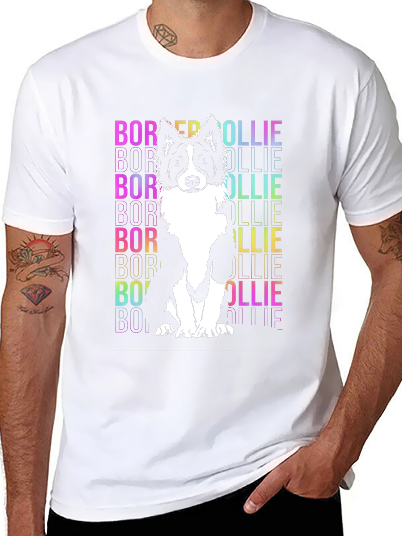 Border Collie Dog Graphic T-Shirt
