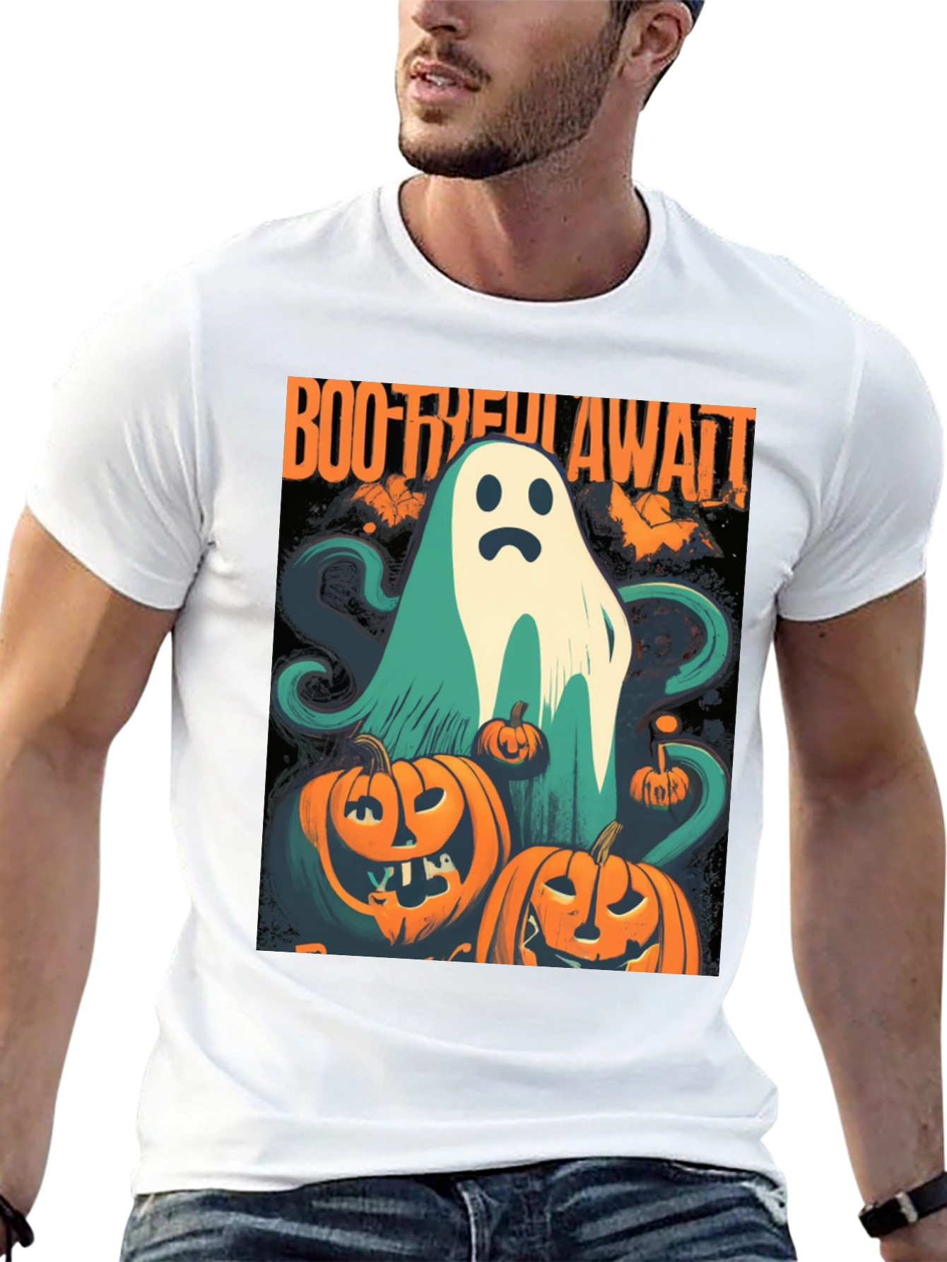 Boo-tiful Awaits Halloween Graphic Tee