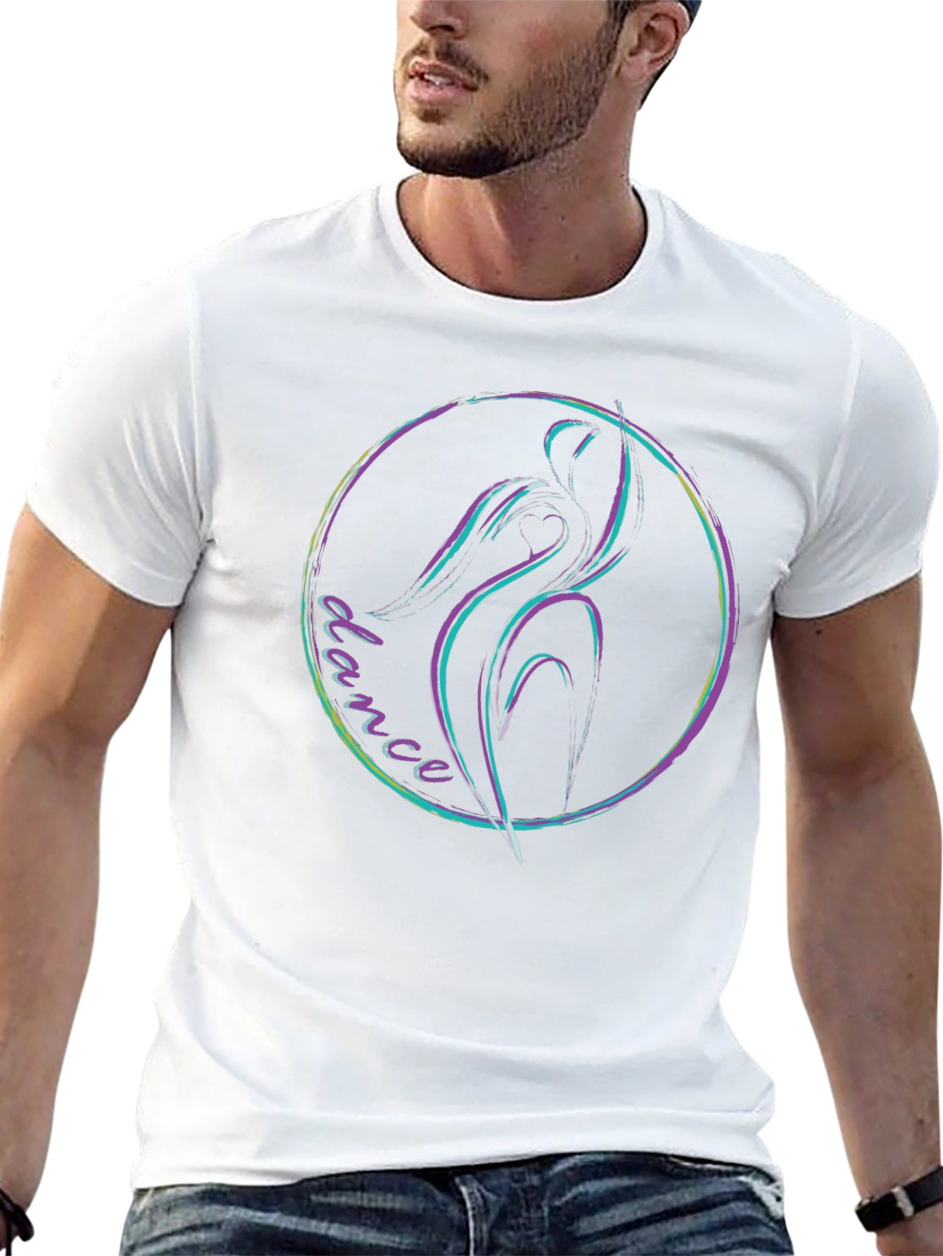 Dance Graphic Crew Neck T-Shirt