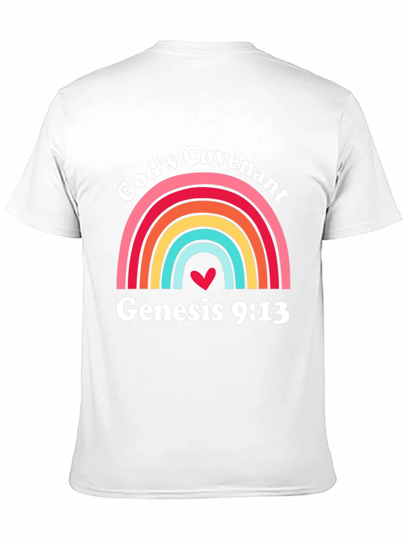 Gods Covenant Rainbow Genesis 9:13 Christian T-Shirt