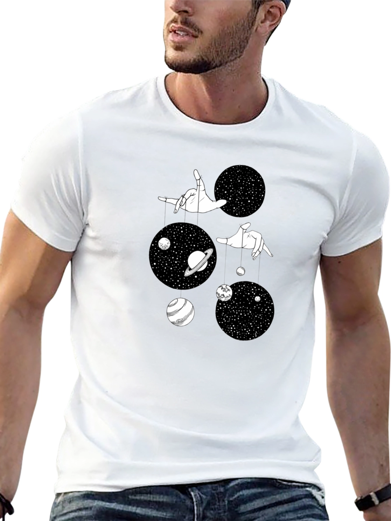 Celestial Puppeteer Black Graphic Tee