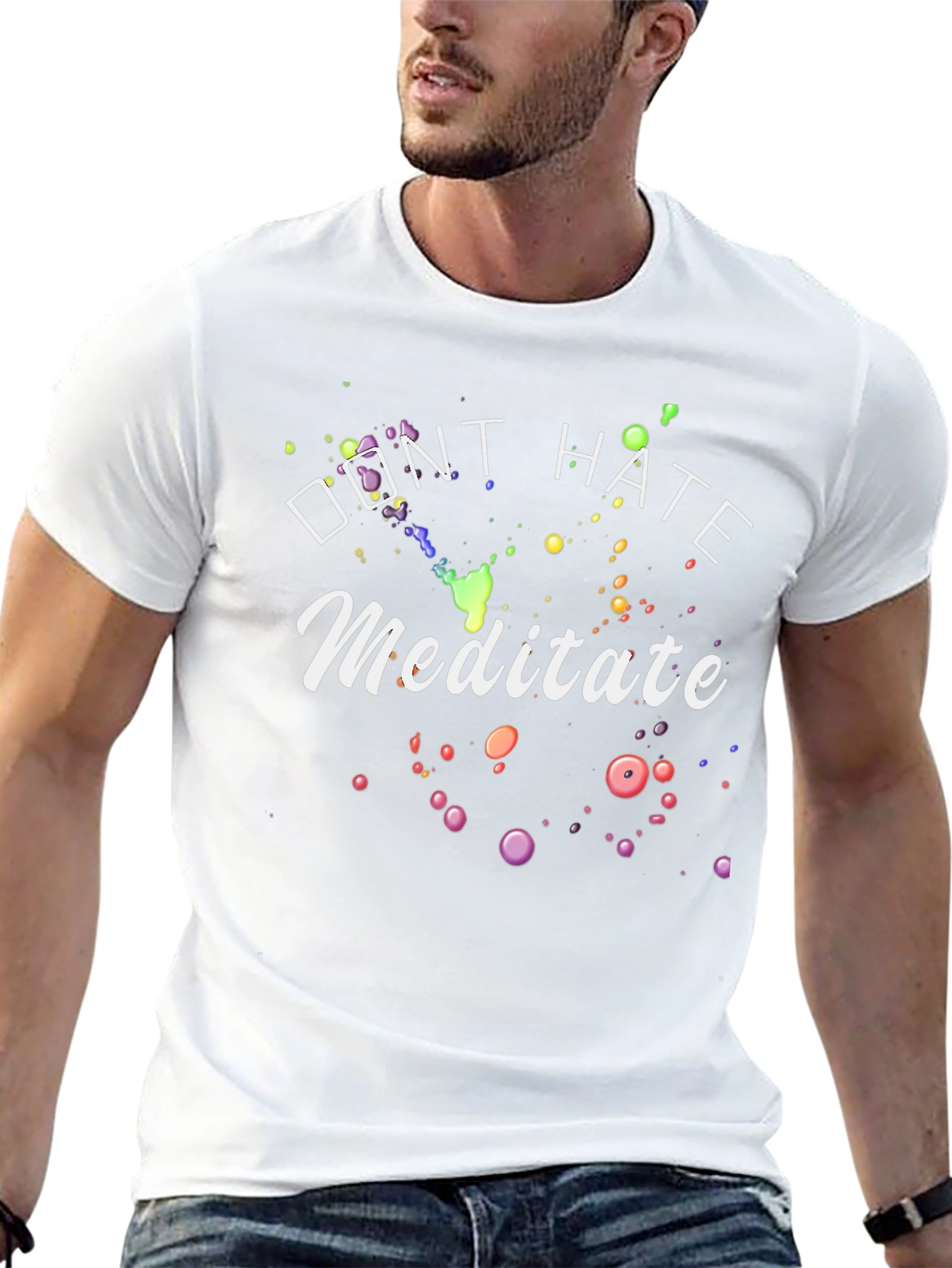 Dont Hate Meditate Graphic Tee