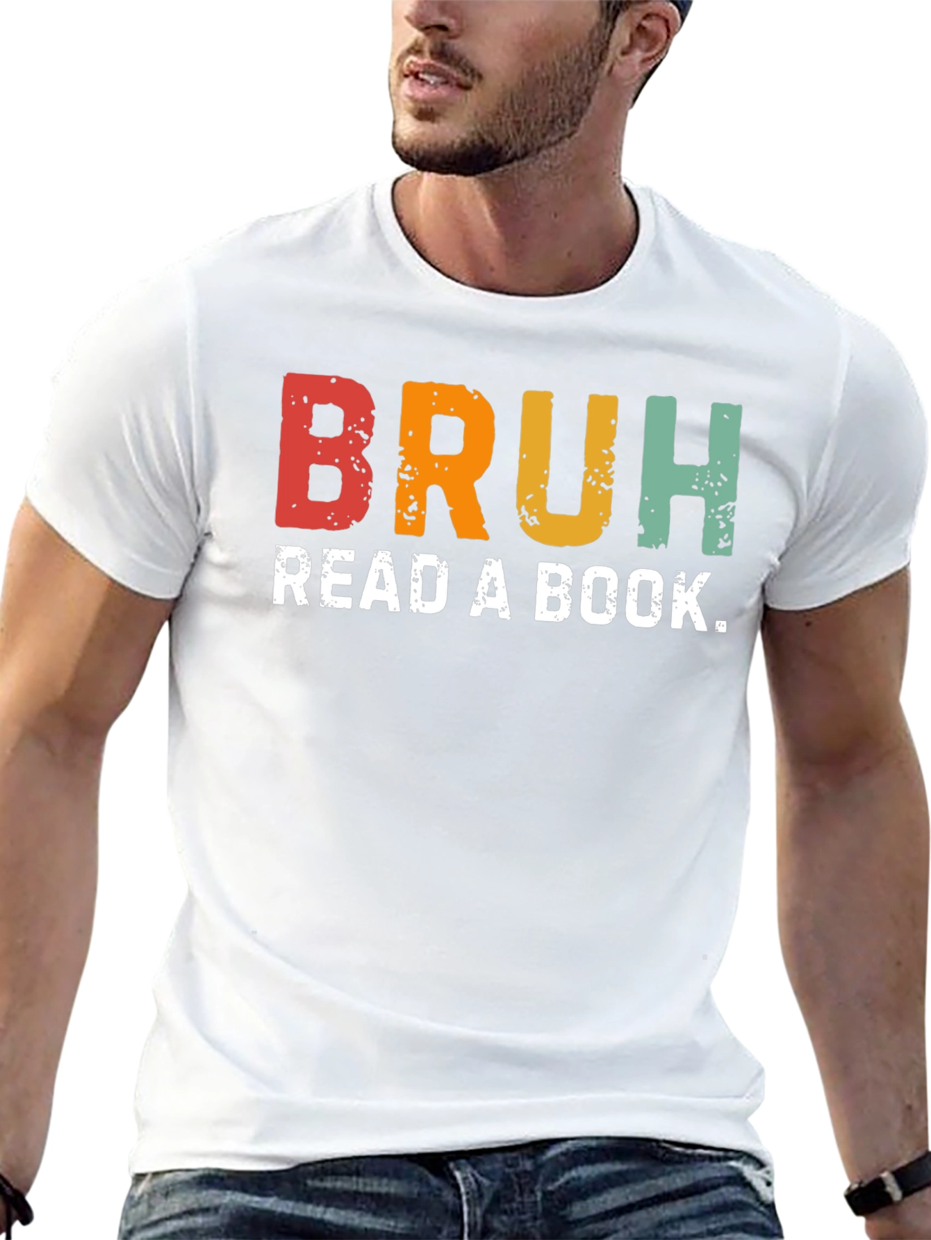 Bruh Read a Book Graphic T-Shirt