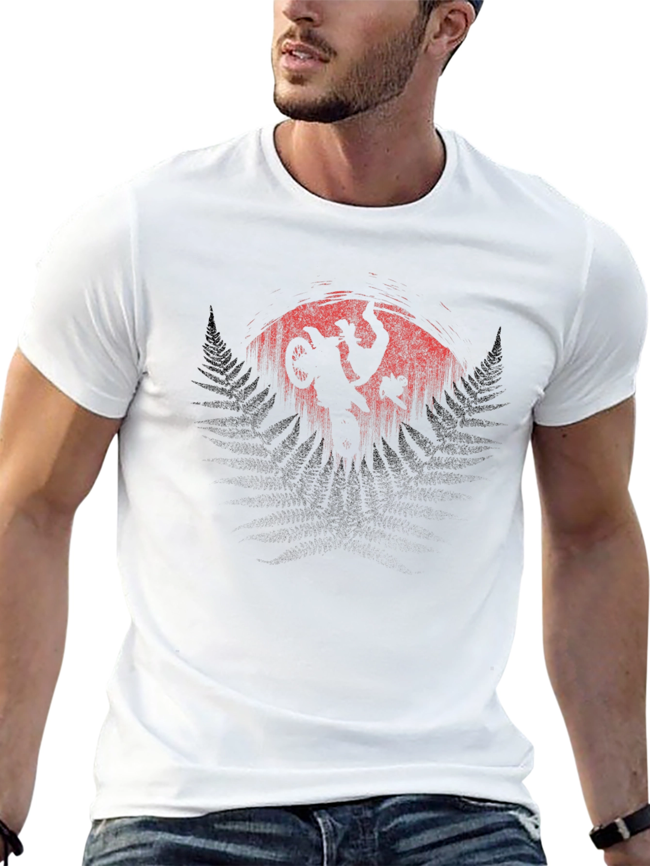 Motocross Silhouette Graphic T-Shirt