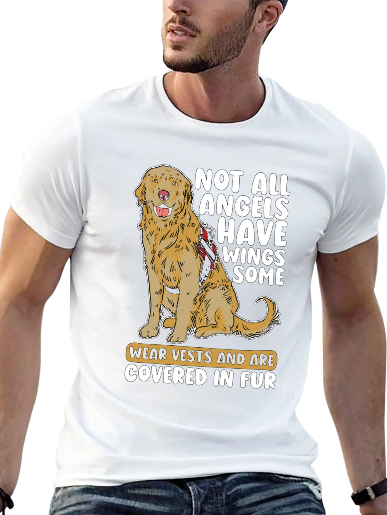 Dog Angel T-Shirt - Furry Friends Apparel